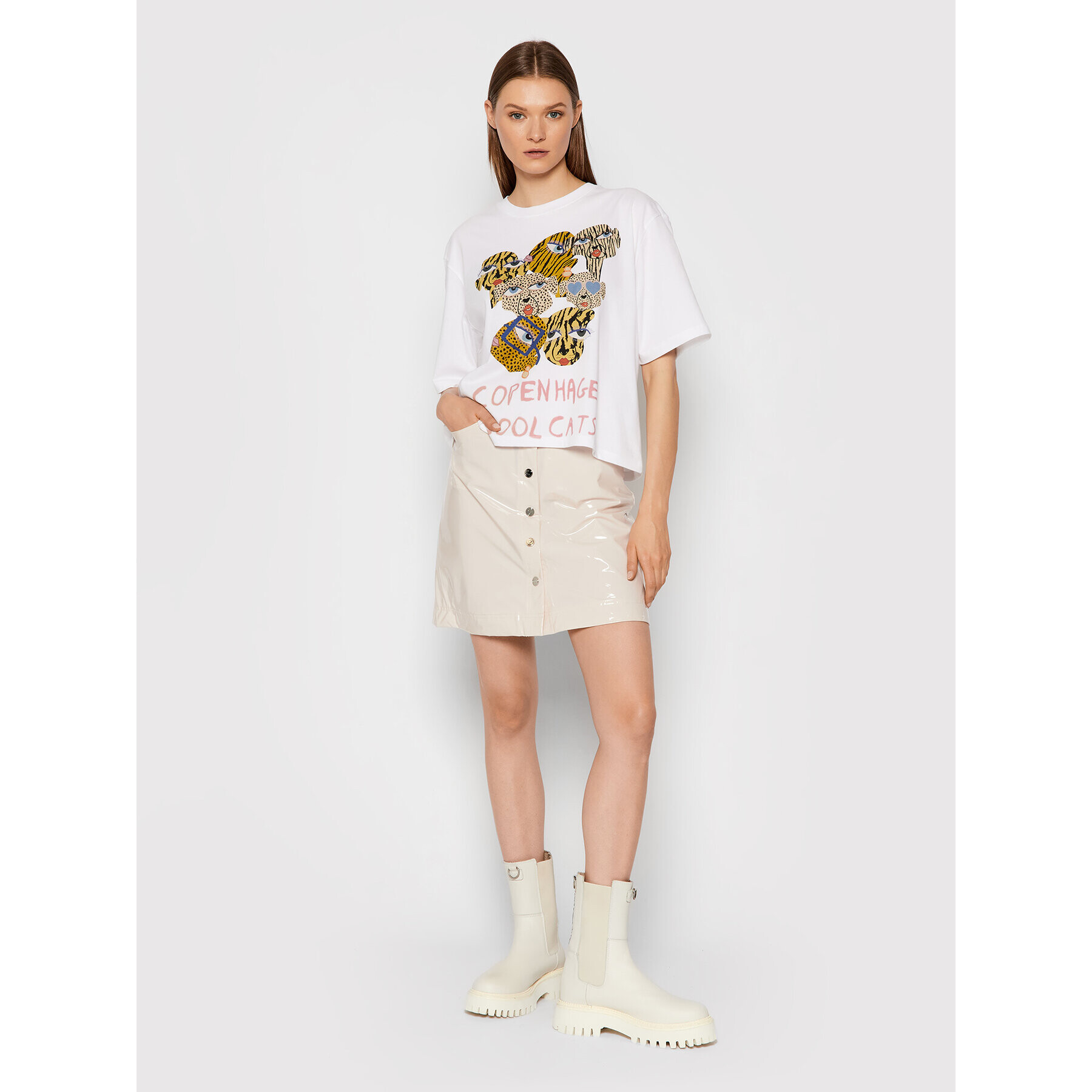 Remain Пола тип трапец Carmelita RM665 Бежов Regular Fit - Pepit.bg