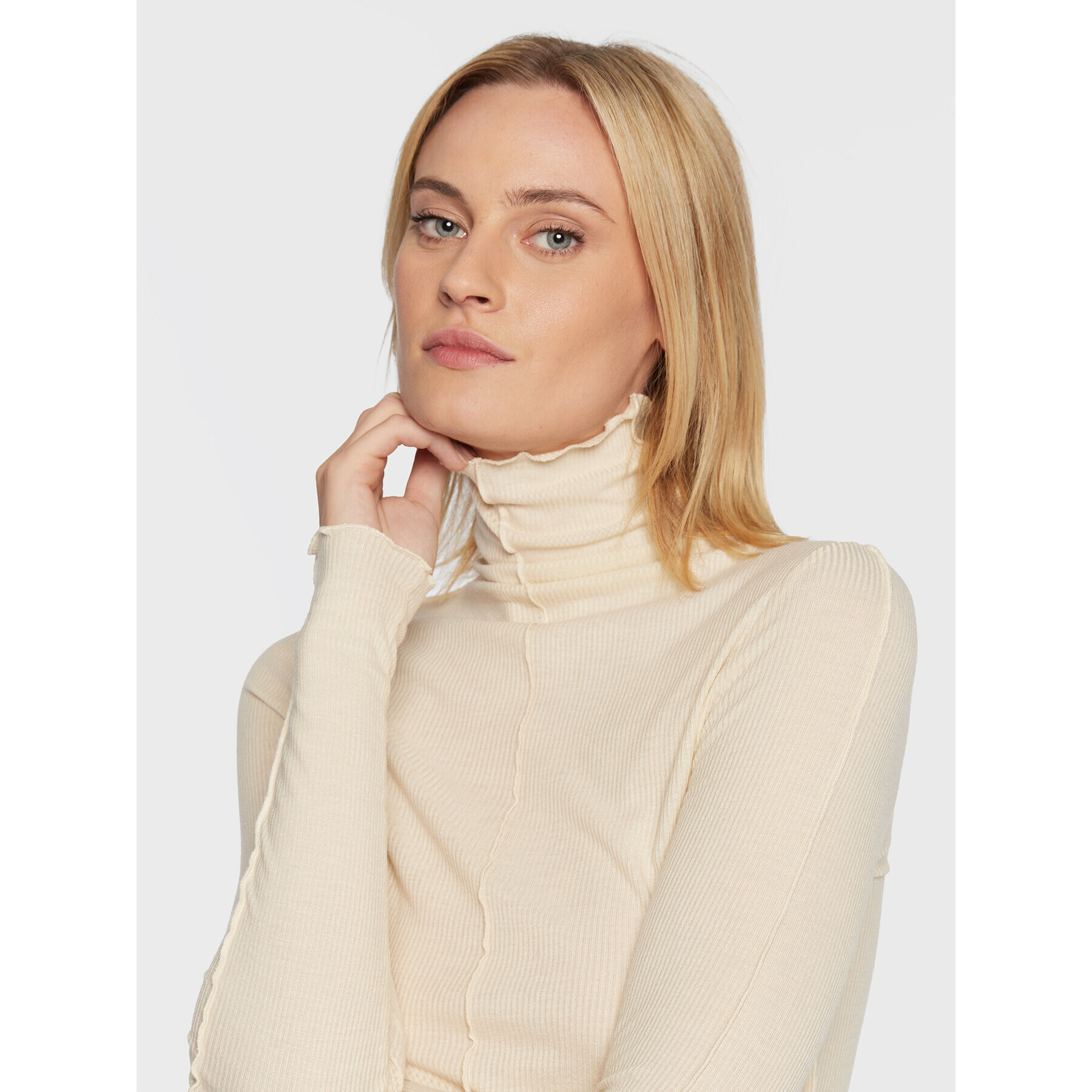 Remain Поло Marlene RM1873 Бежов Slim Fit - Pepit.bg