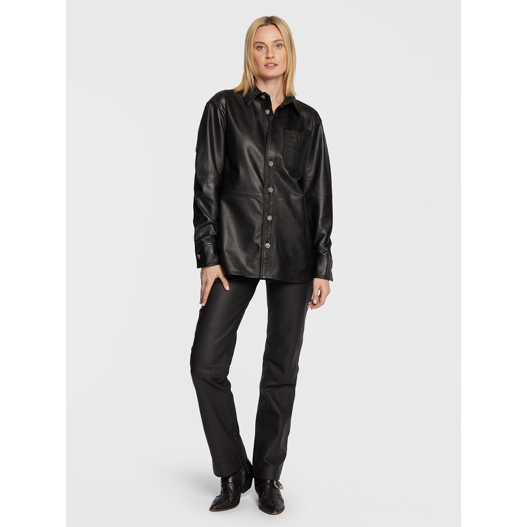 Remain Риза Doreen RM1826 Черен Regular Fit - Pepit.bg