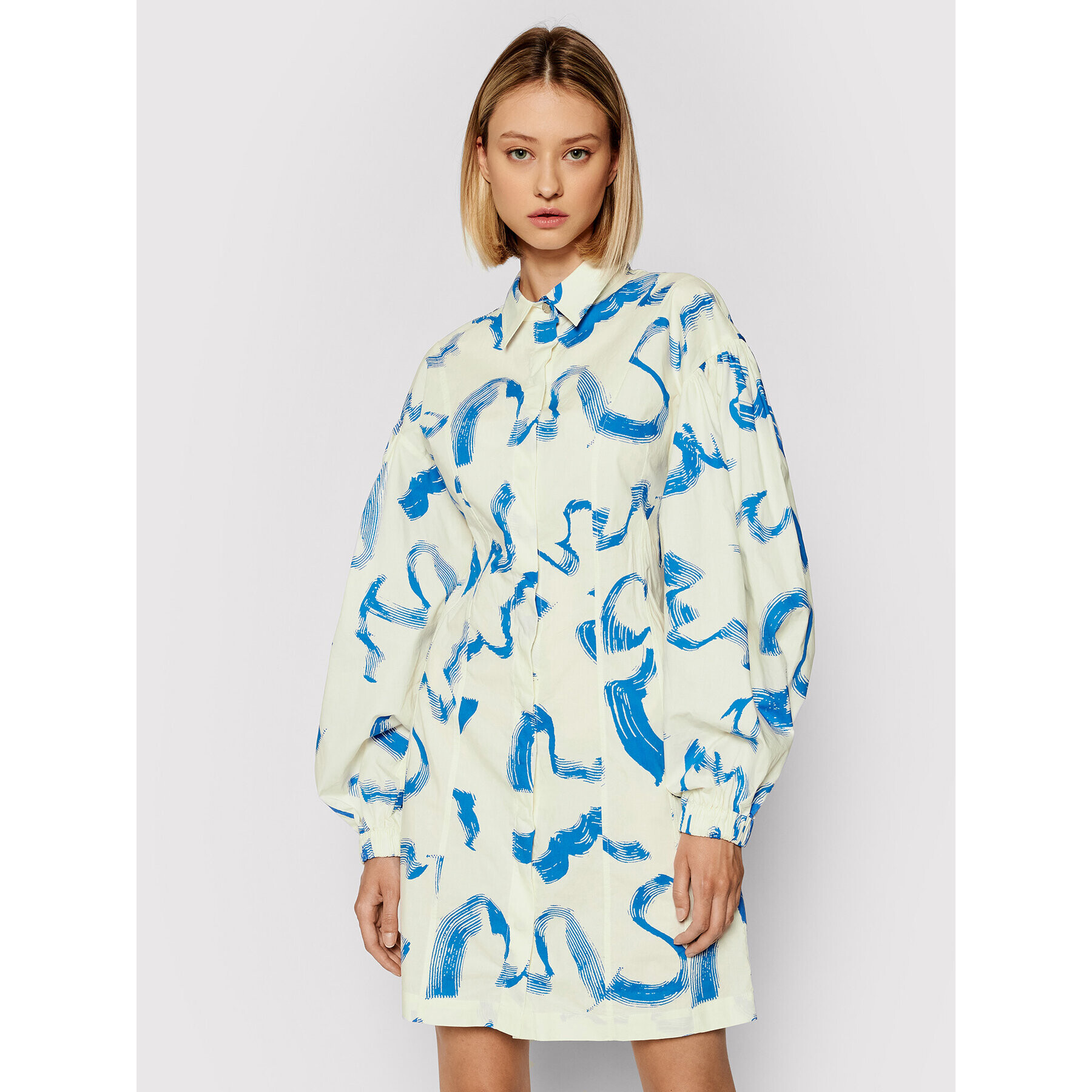 Remain Рокля тип риза Gemma RM549 Бежов Regular Fit - Pepit.bg