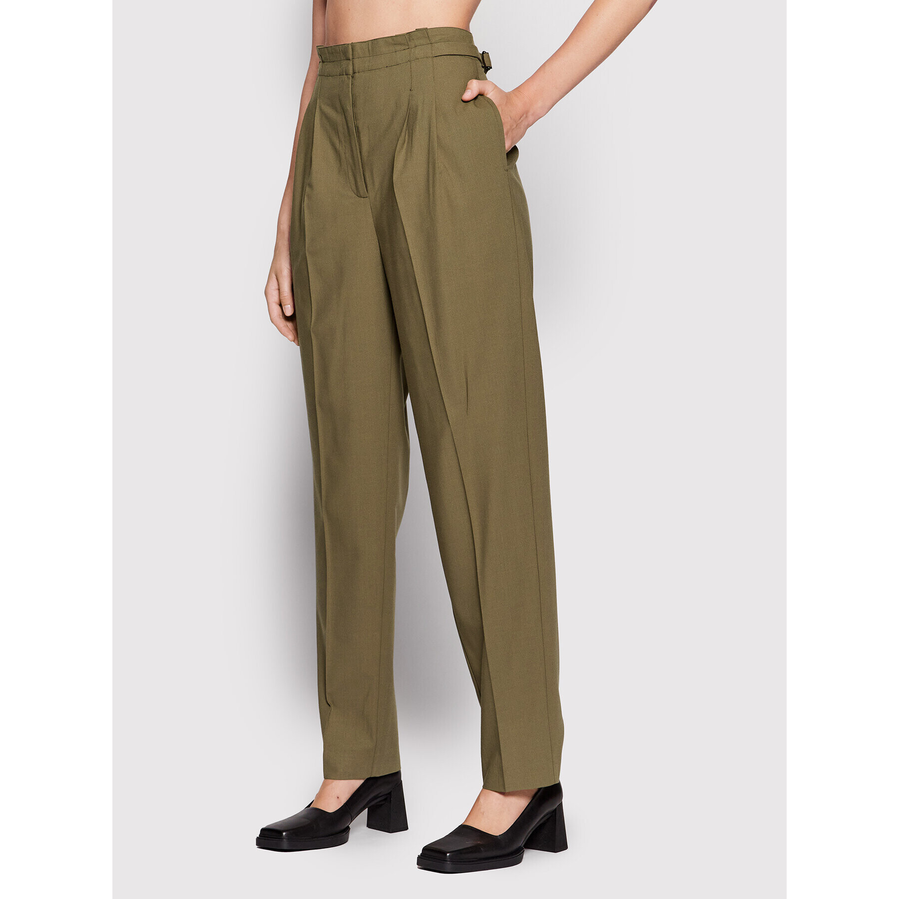 Remain Текстилни панталони Palisa RM1158 Зелен Regular Fit - Pepit.bg