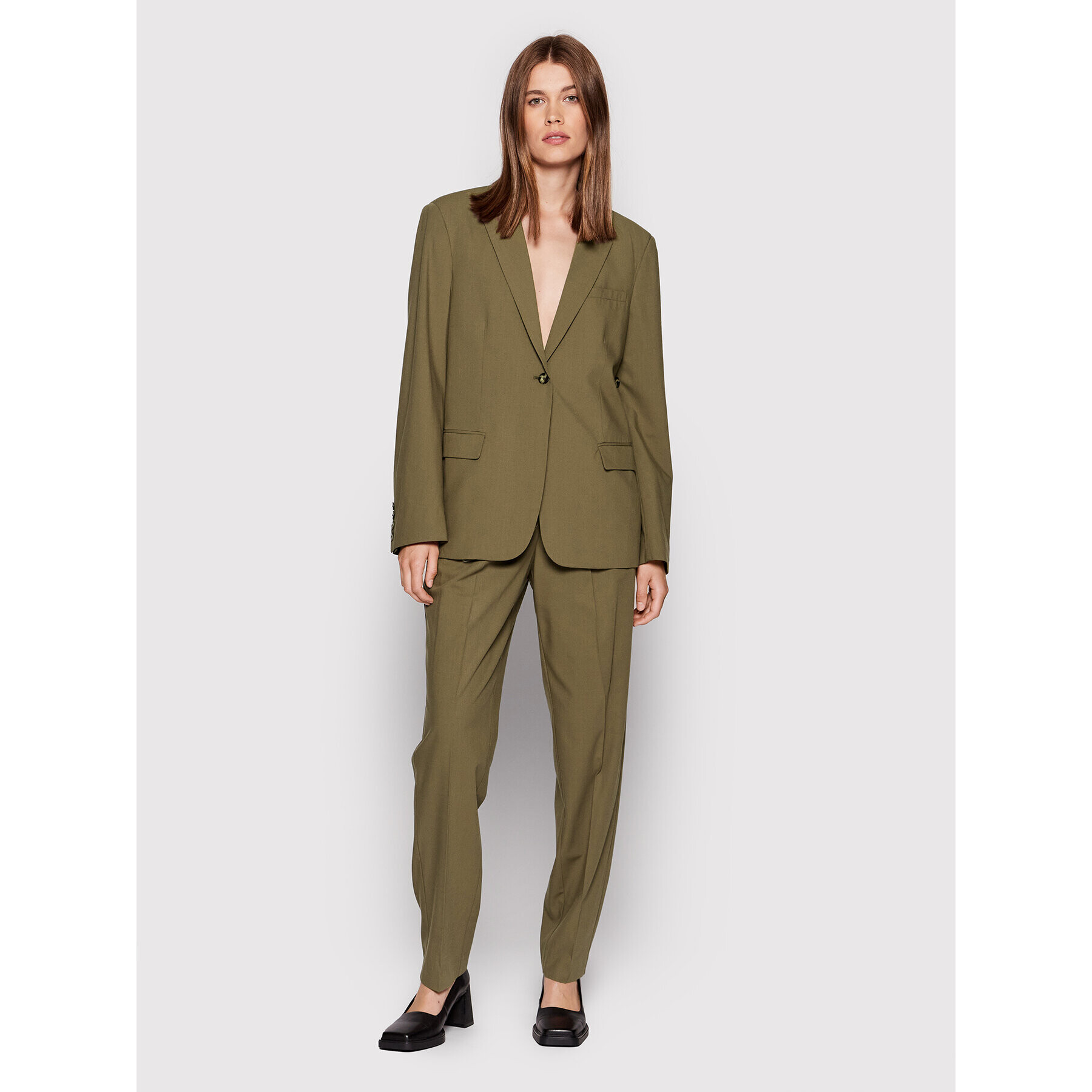 Remain Текстилни панталони Palisa RM1158 Зелен Regular Fit - Pepit.bg