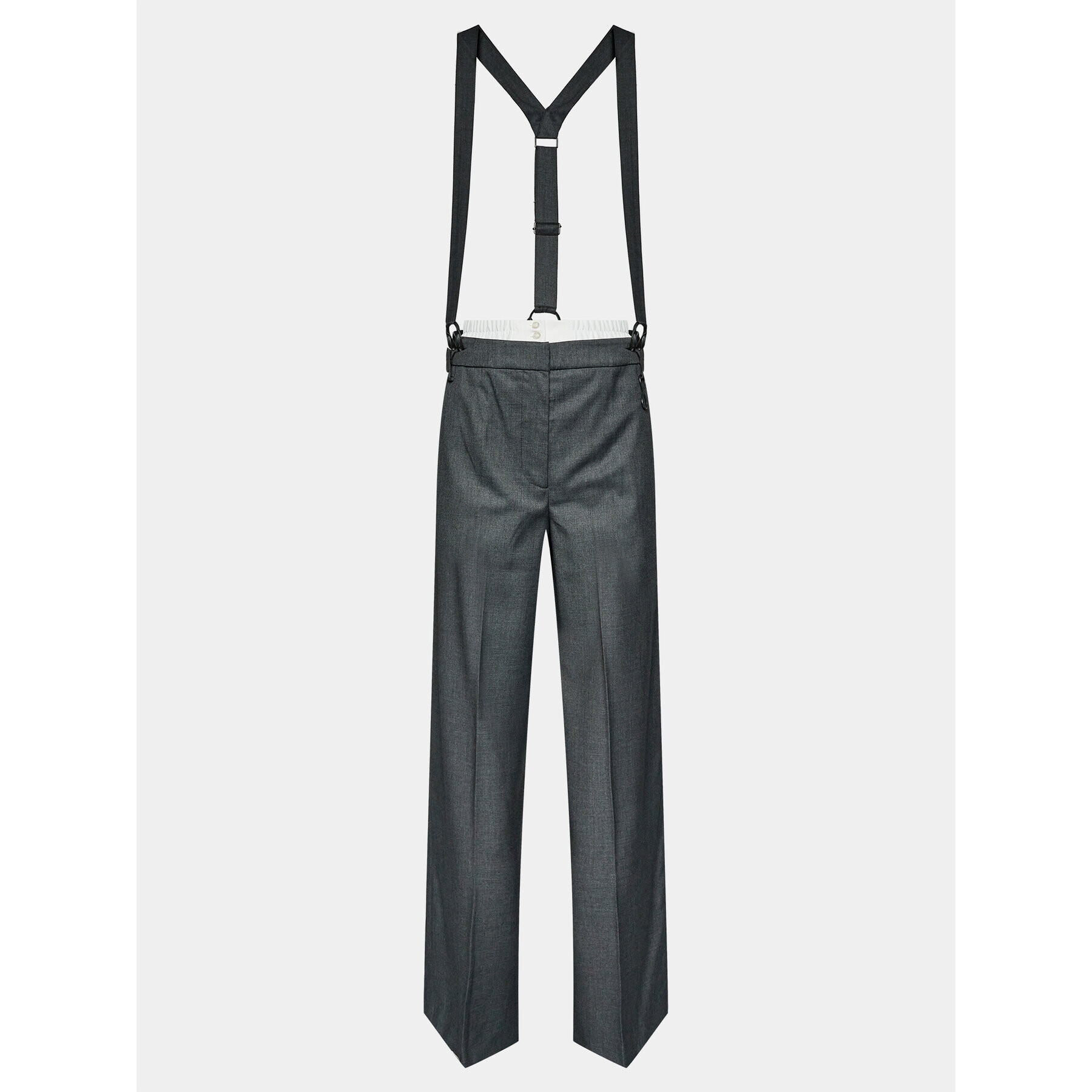 Remain Текстилни панталони W. Suspenders 500362514 Сив Straight Fit - Pepit.bg