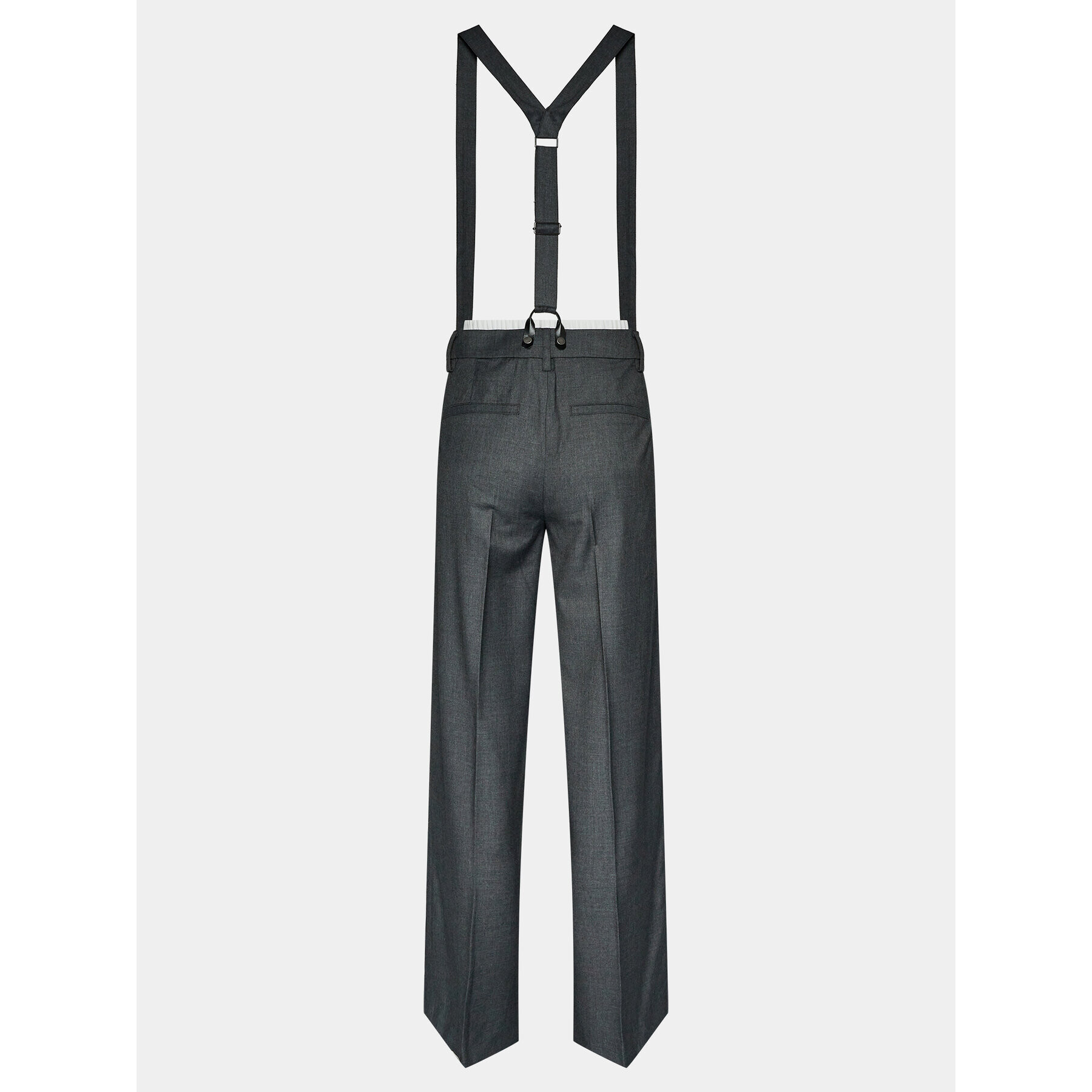 Remain Текстилни панталони W. Suspenders 500362514 Сив Straight Fit - Pepit.bg