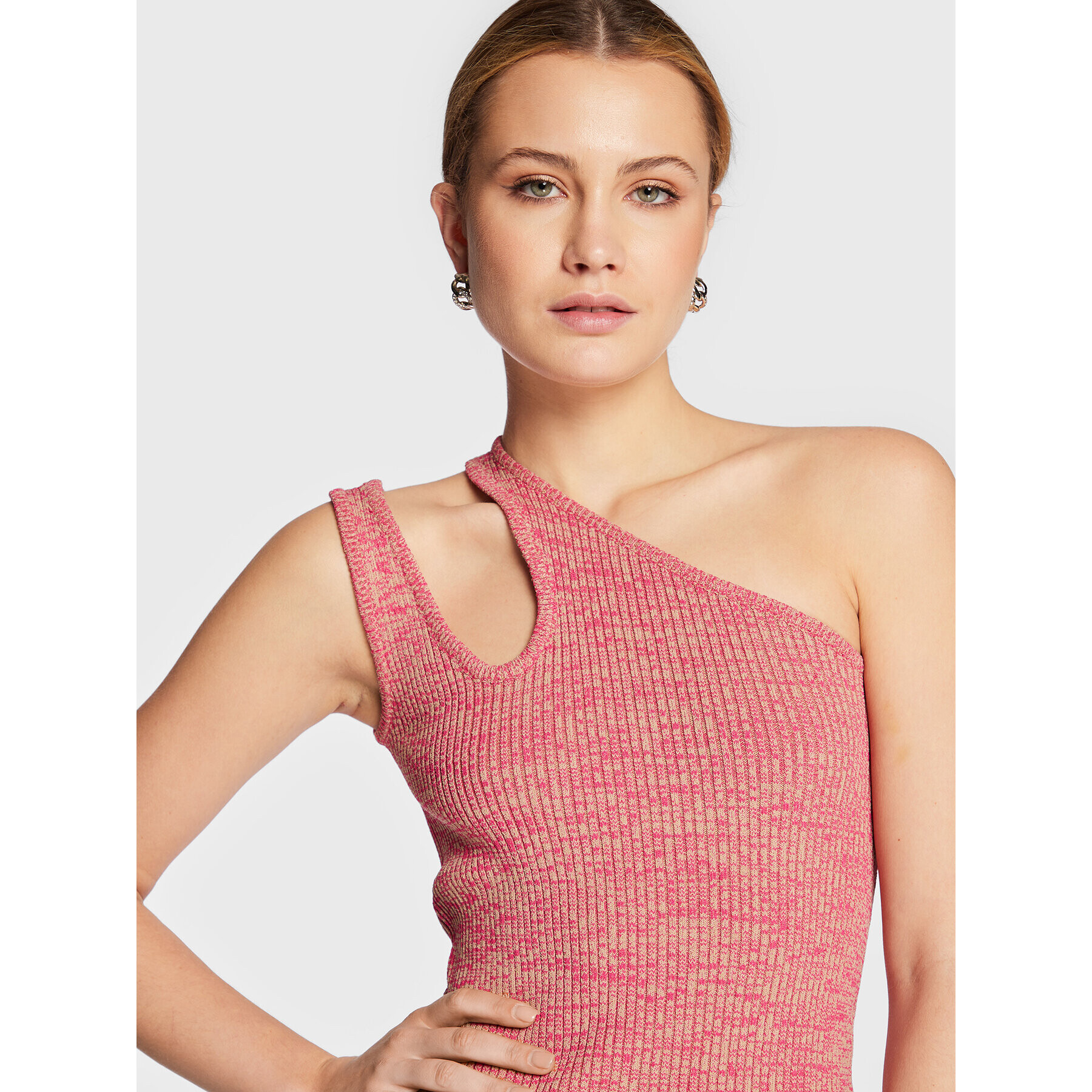 Remain топ Jeanne Knit RM1676 Розов Slim Fit - Pepit.bg