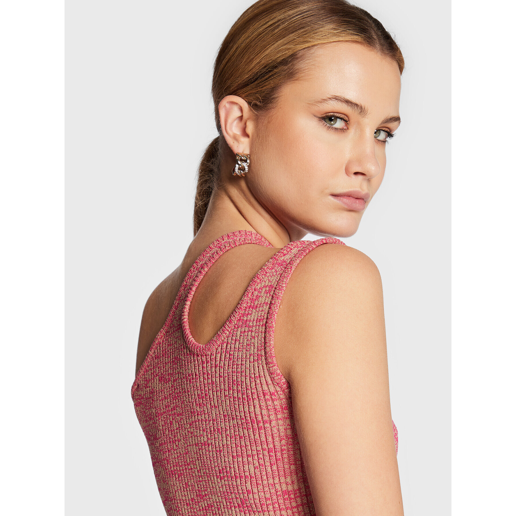Remain топ Jeanne Knit RM1676 Розов Slim Fit - Pepit.bg