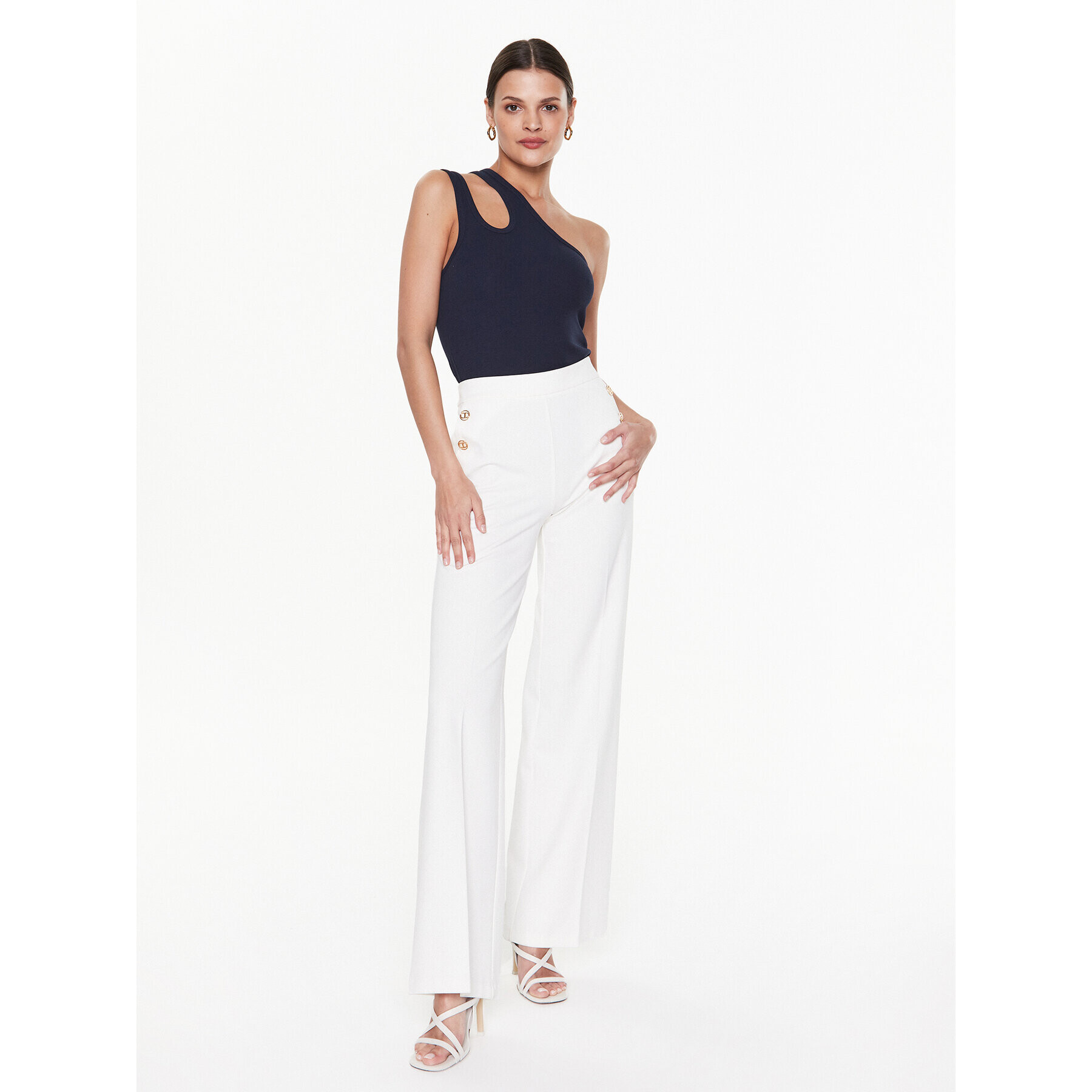 Remain топ Ribbed Jersey RM2215 Тъмносин Slim Fit - Pepit.bg