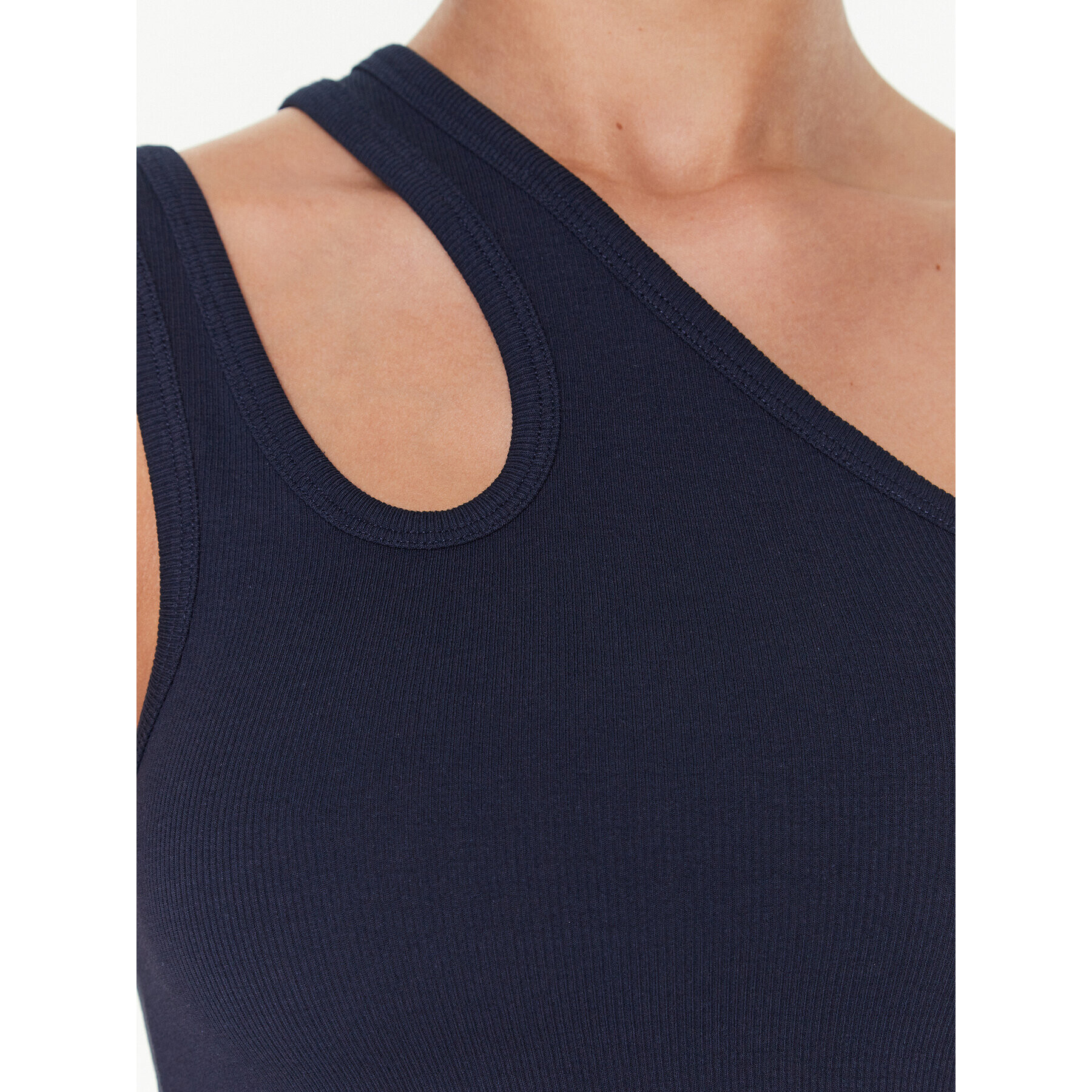 Remain топ Ribbed Jersey RM2215 Тъмносин Slim Fit - Pepit.bg