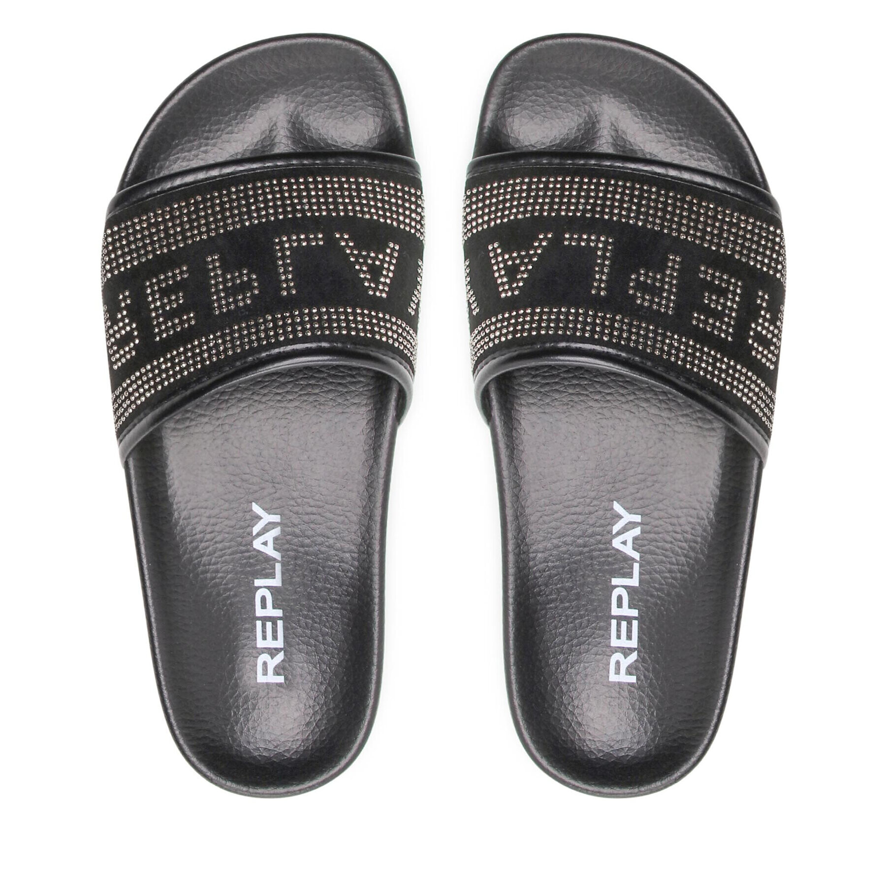 Replay Чехли Up W Studs GWF1B .000.C0018T Черен - Pepit.bg