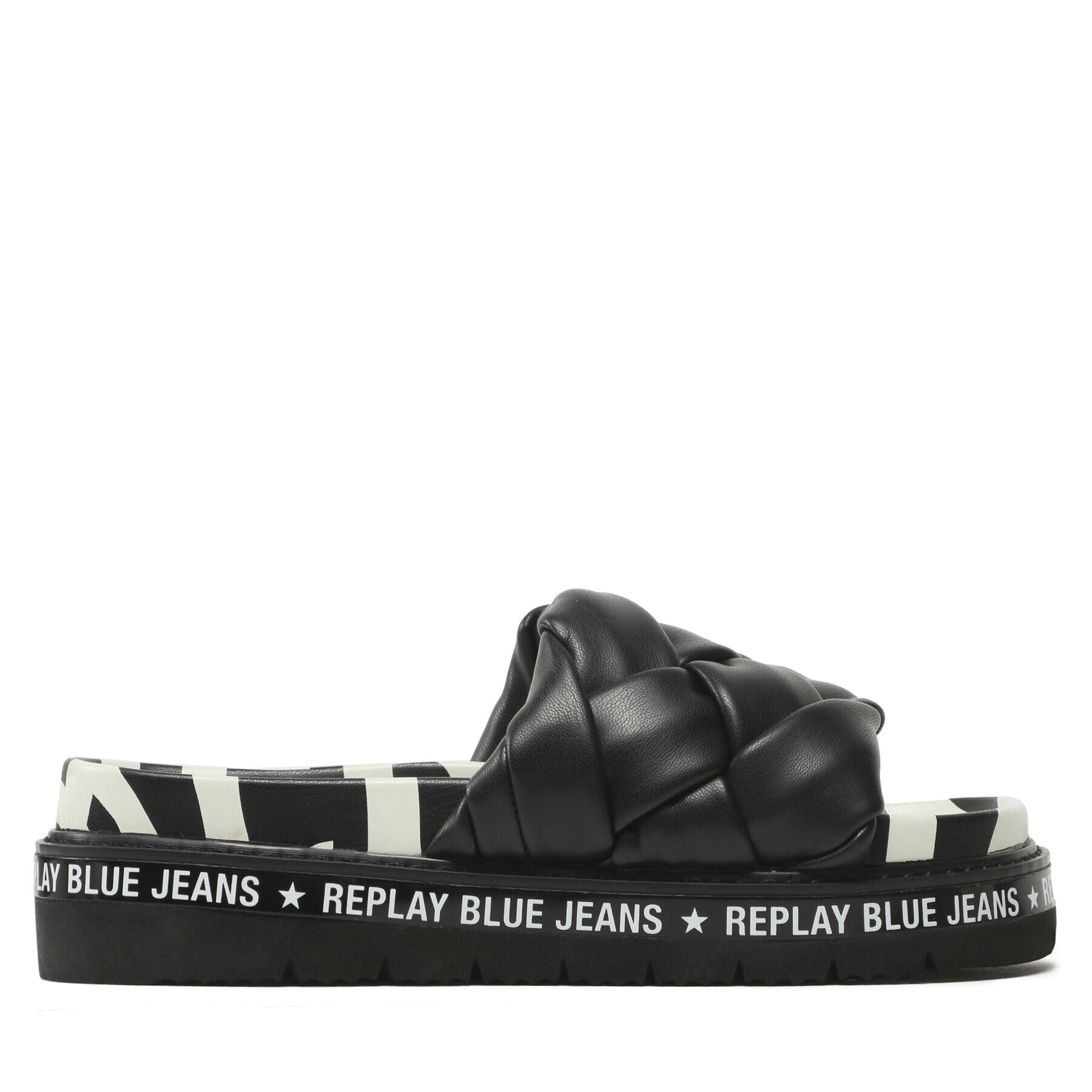 Replay Чехли Muddy Braid S GWF81 .000.C0028S Черен - Pepit.bg