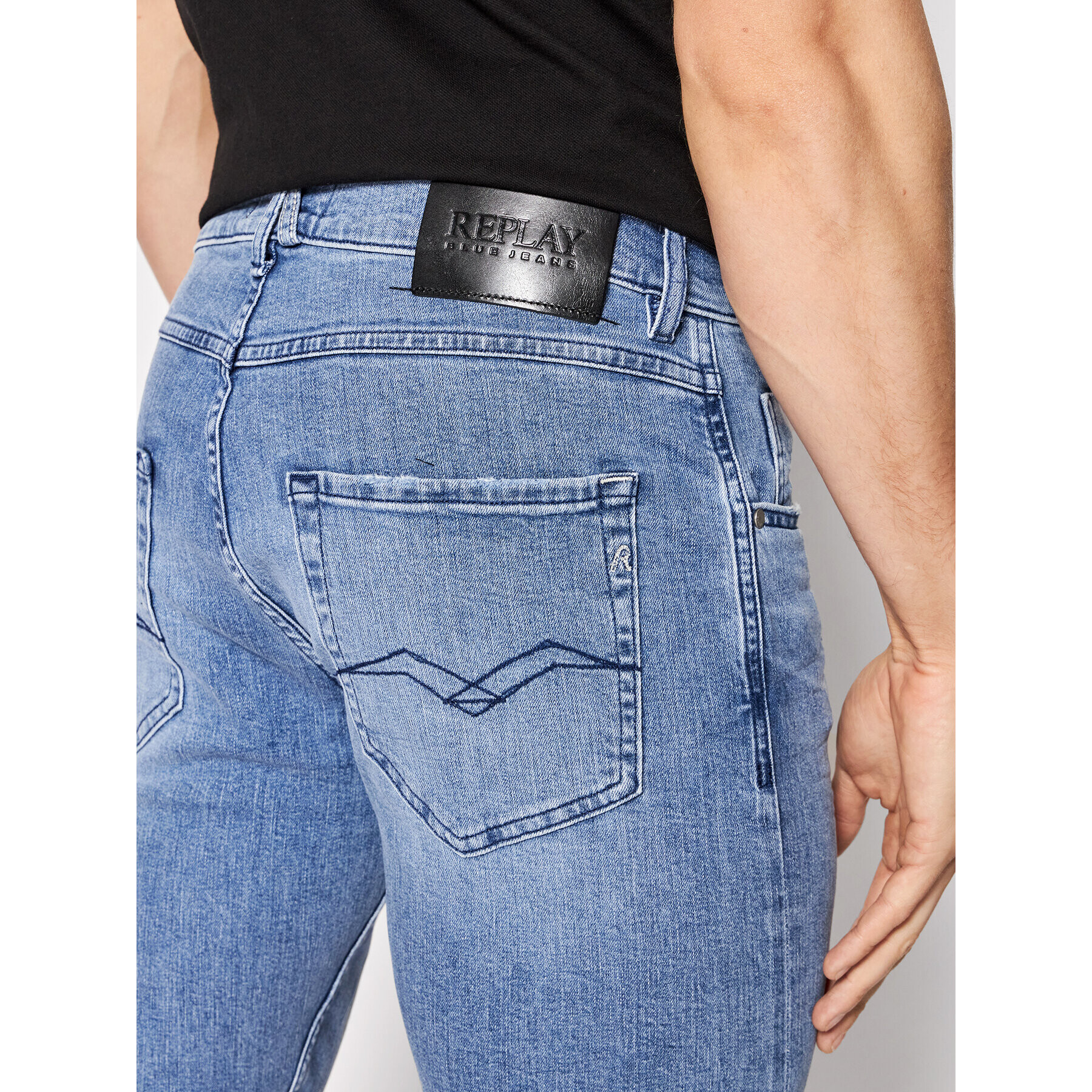 Replay Дънки M1021.000.573Q05 Син Slim Tapered Fit - Pepit.bg