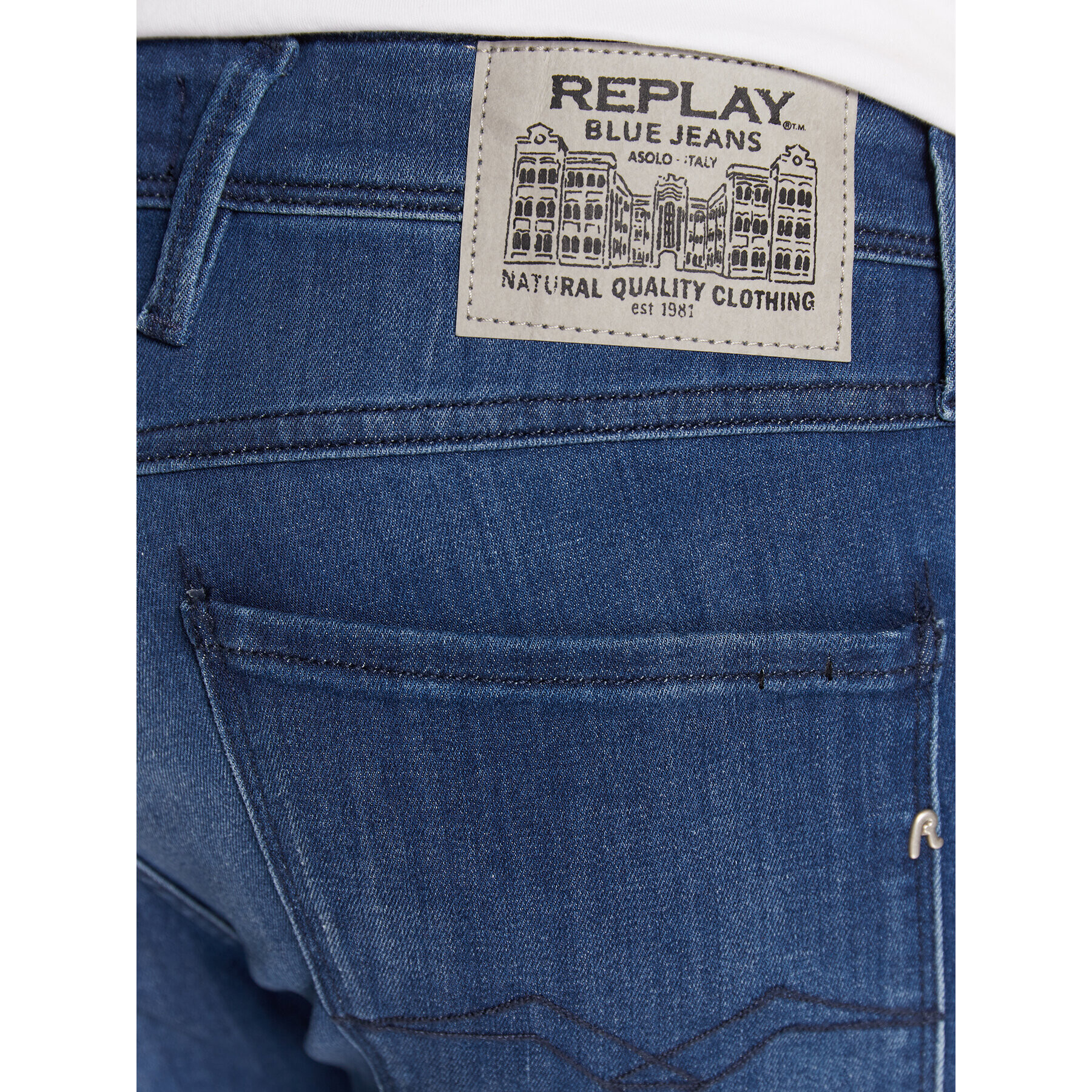 Replay Дънки M914Y.000.41A Син Slim Fit - Pepit.bg