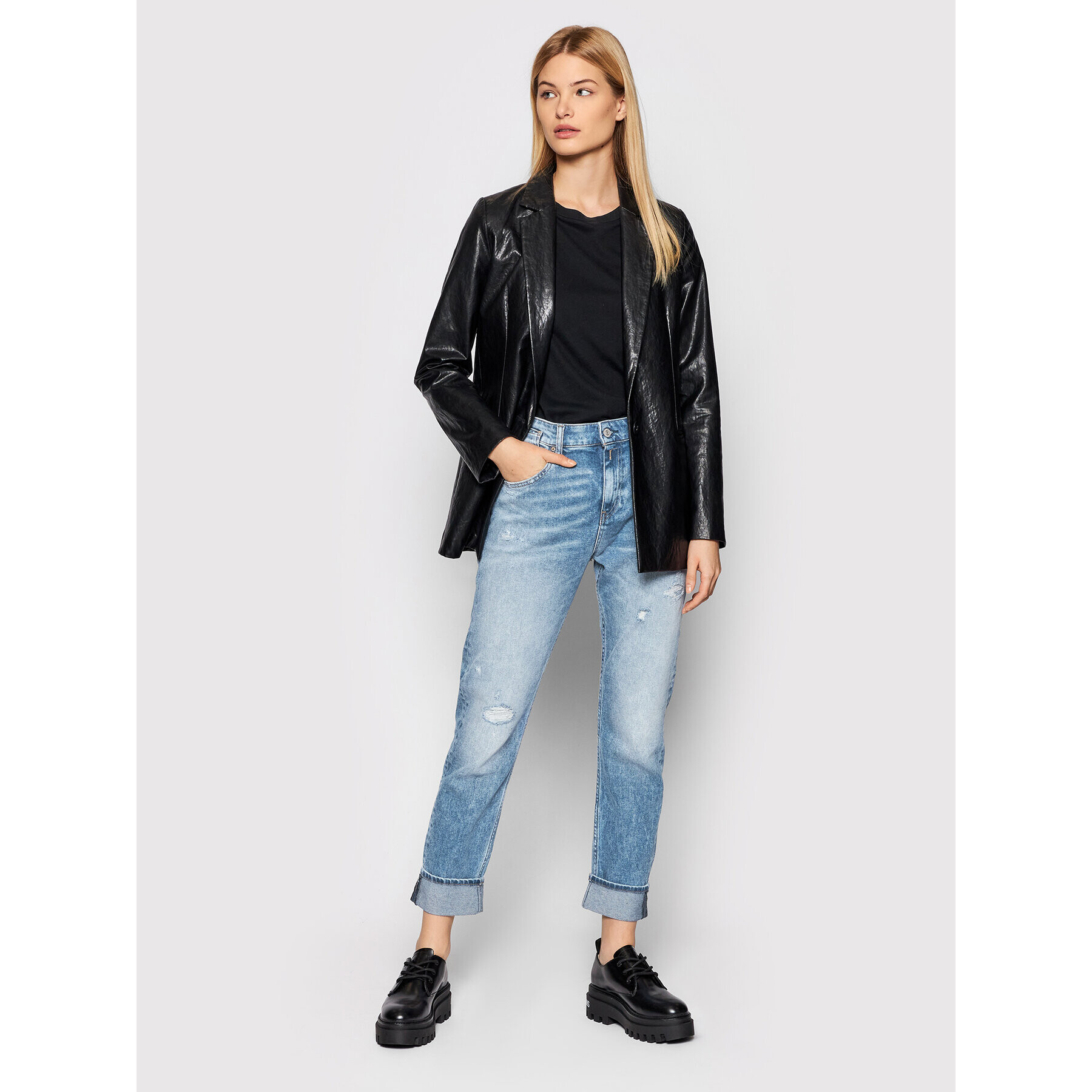 Replay Дънки WA416R.000.519 Син Relaxed Fit - Pepit.bg