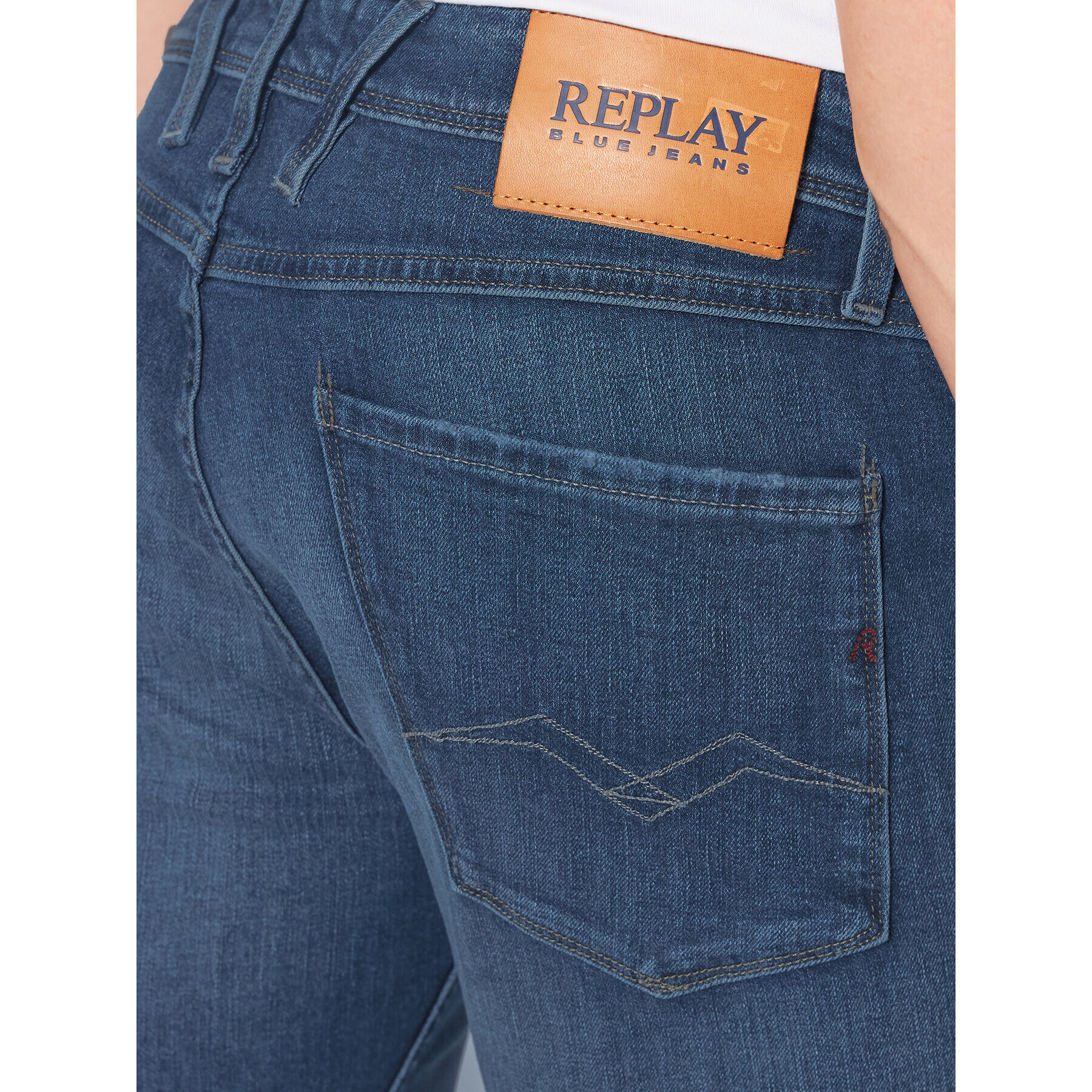 Replay Дънкови шорти MA996N.000.573 Син Slim Fit - Pepit.bg