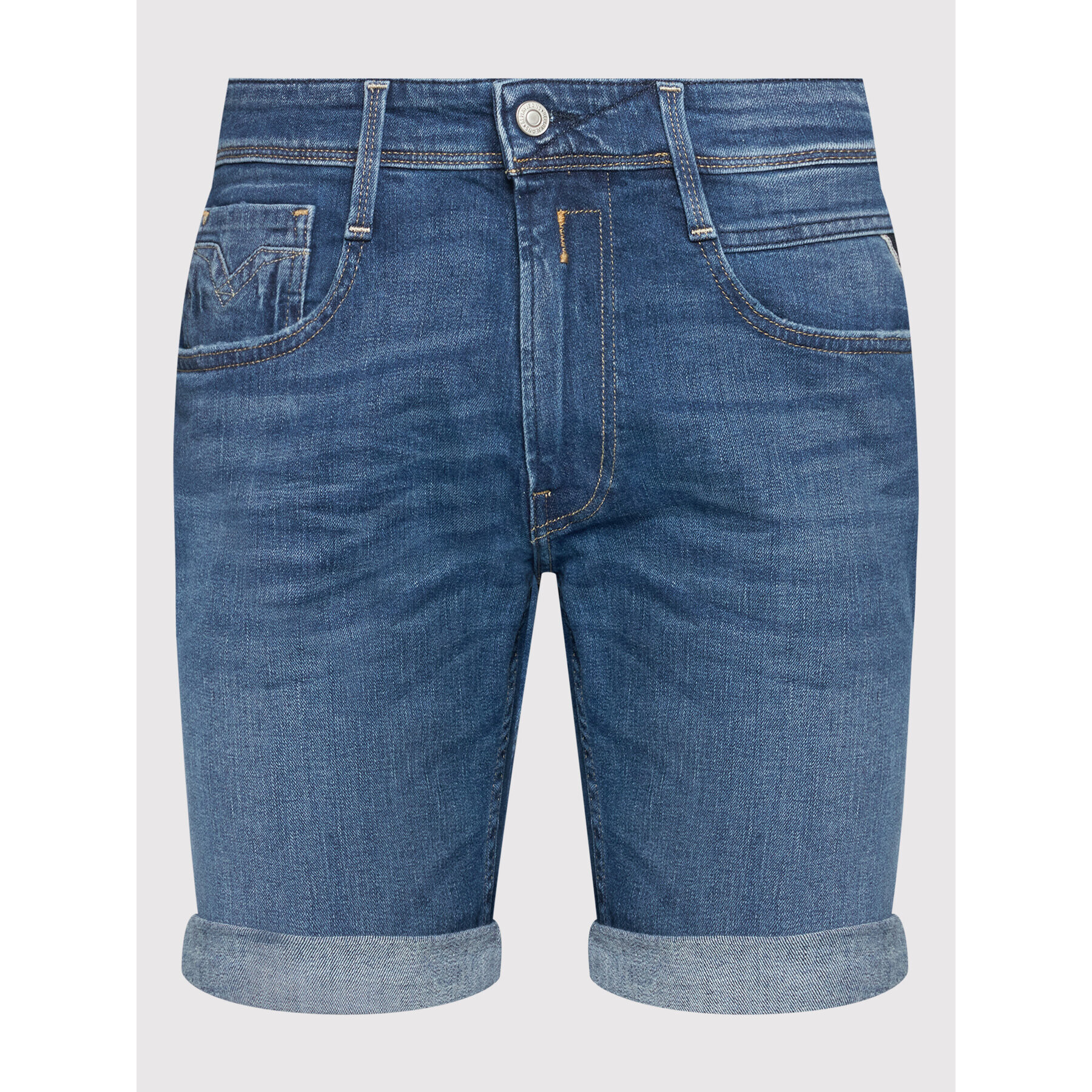 Replay Дънкови шорти MA996N.000.573 Син Slim Fit - Pepit.bg