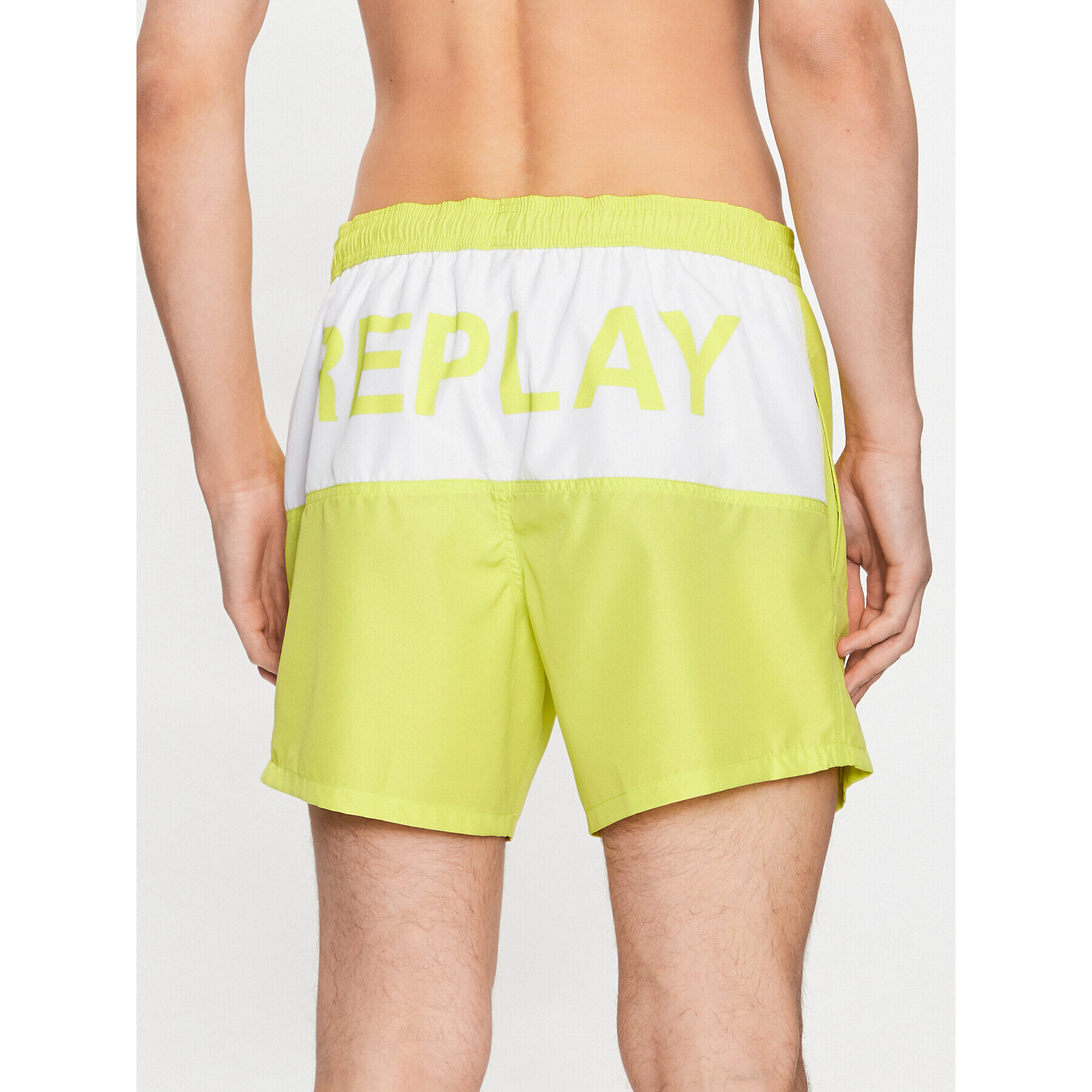 Replay Плувни шорти LM1128.000.82972R Зелен Regular Fit - Pepit.bg