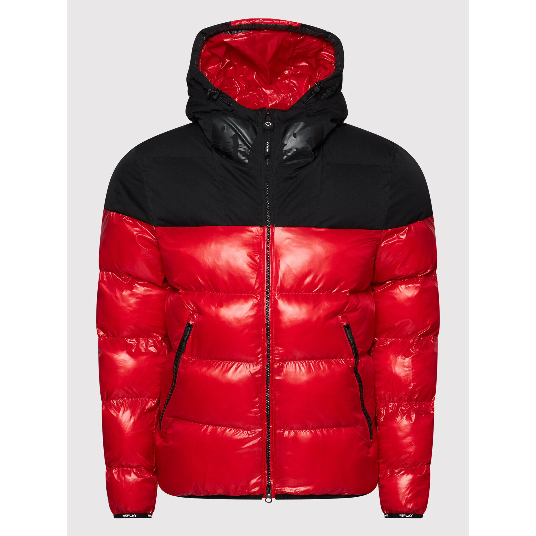 Replay Пухено яке M8183.000.84174 Червен Regular Fit - Pepit.bg