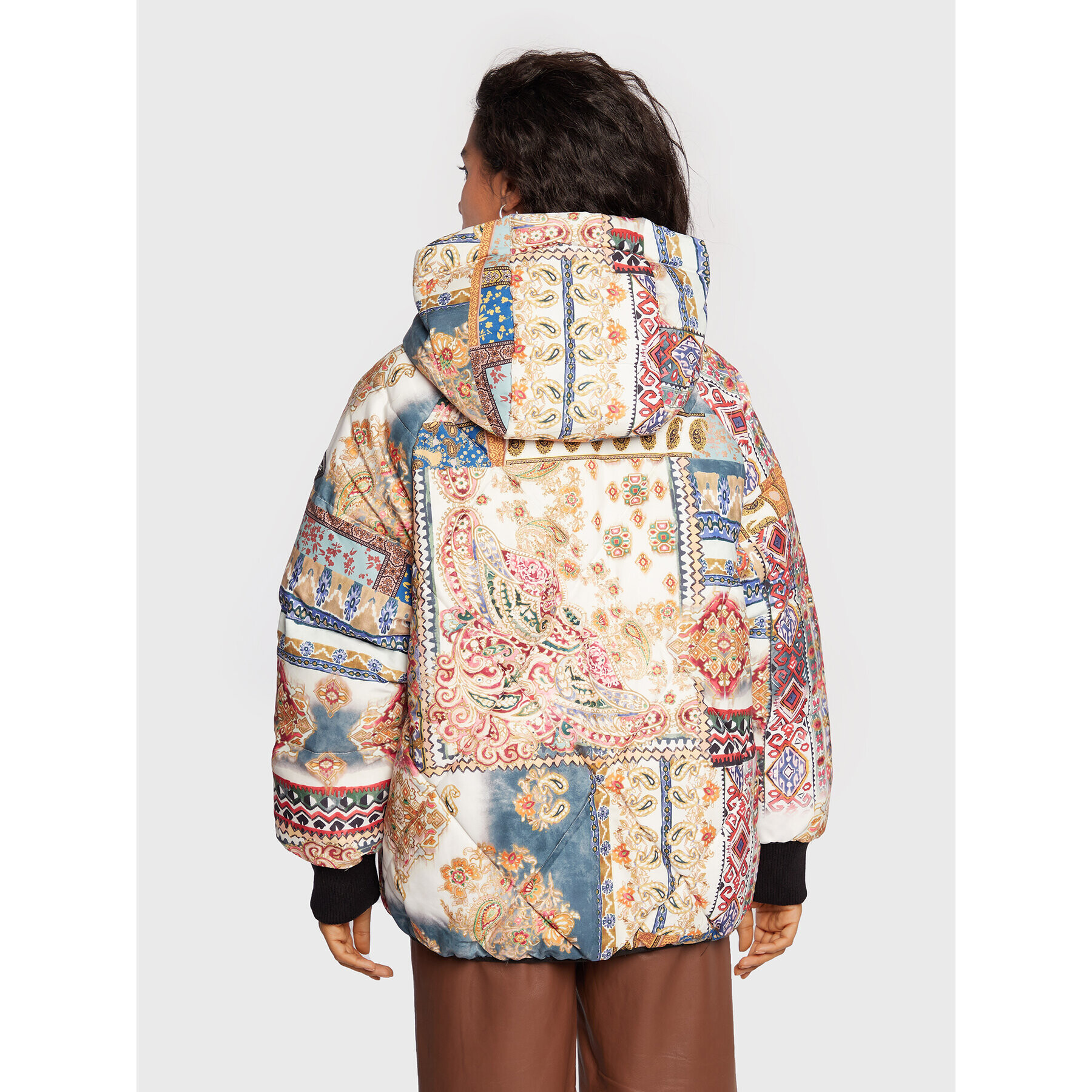 Replay Пухено яке W7725.000.73736 Цветен Oversize - Pepit.bg