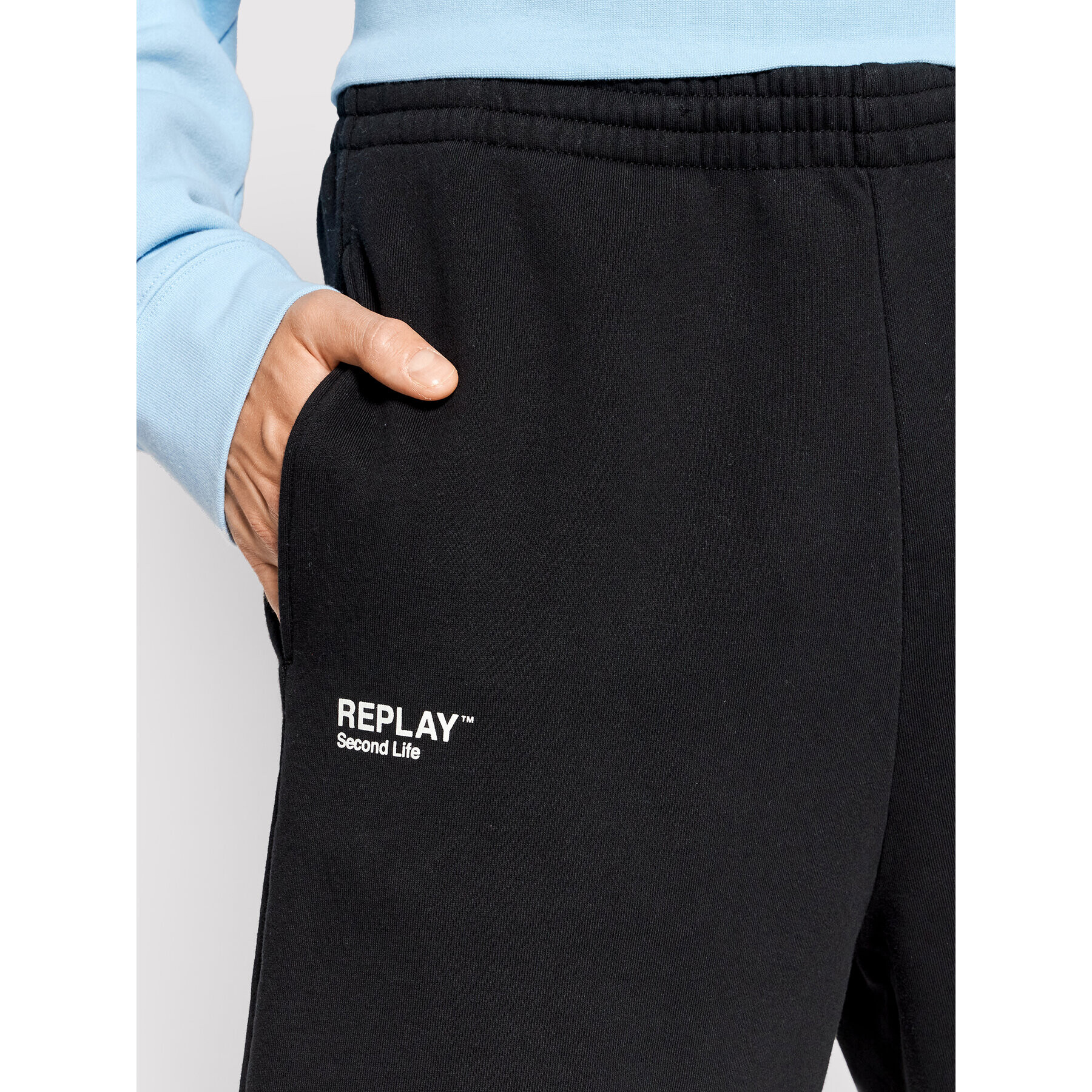 Replay Спортни шорти M9839.000.23040P Черен Regular Fit - Pepit.bg