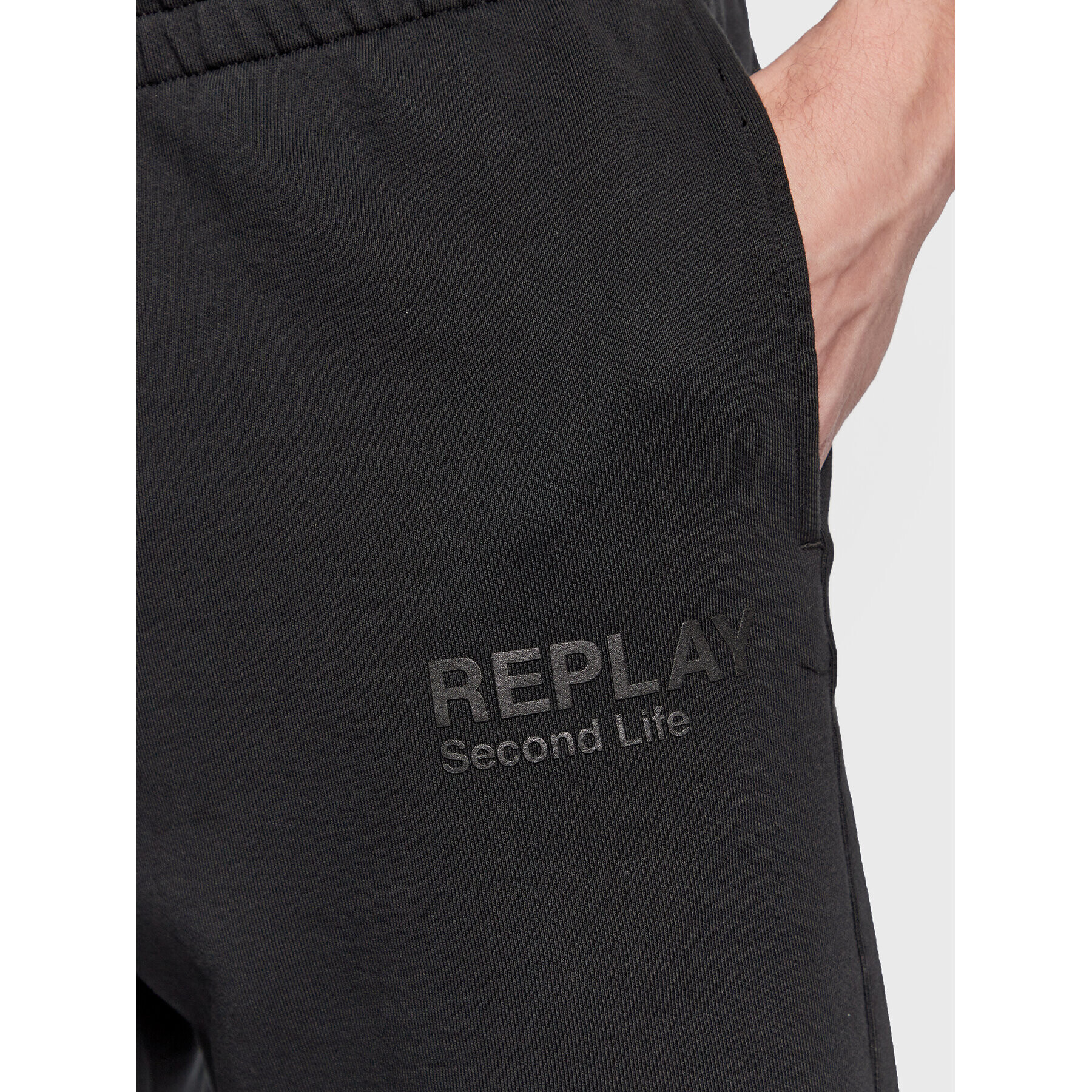 Replay Спортни шорти M9903A.000.23358P Черен Regular Fit - Pepit.bg