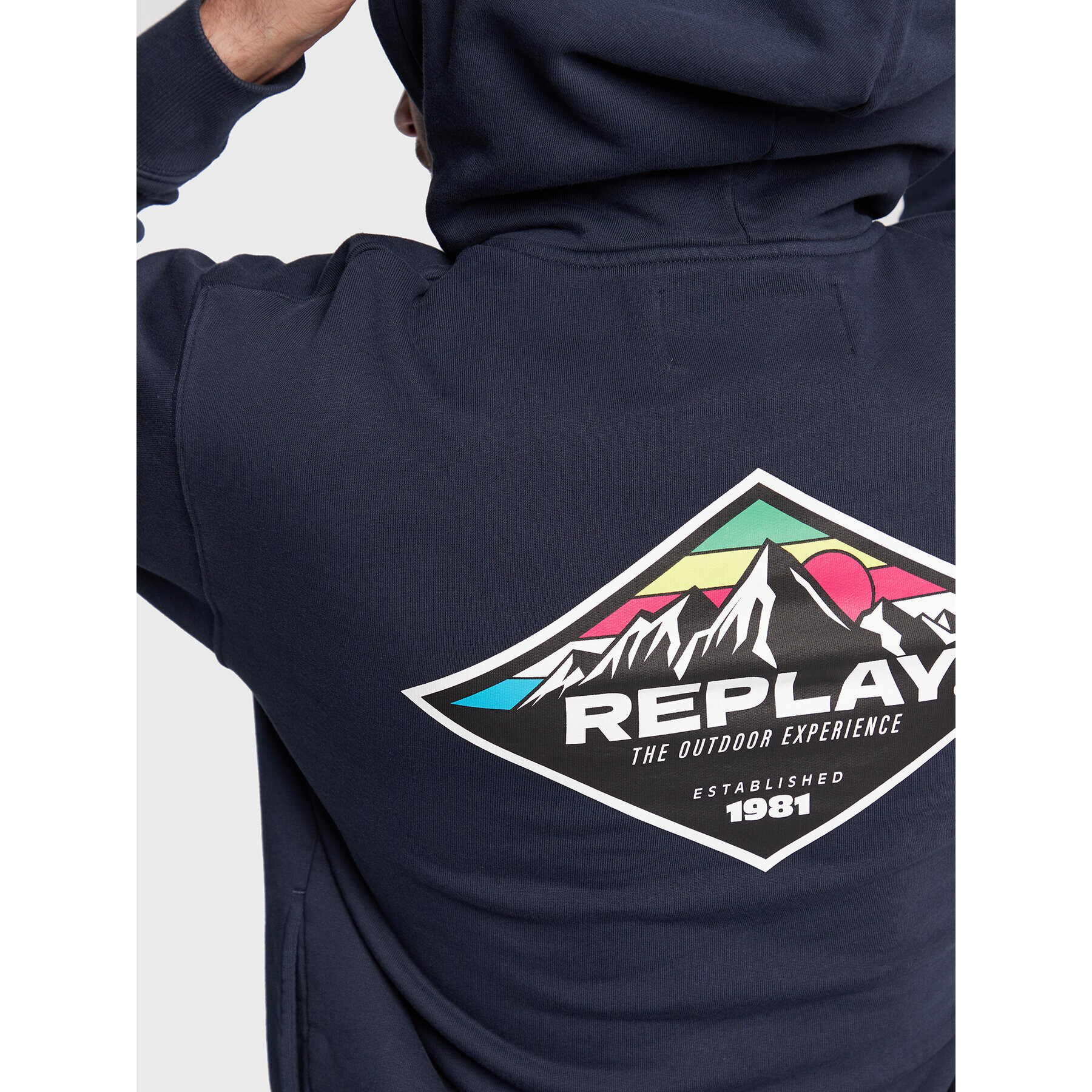 Replay Суитшърт M6270.000.23190P Тъмносин Regular Fit - Pepit.bg