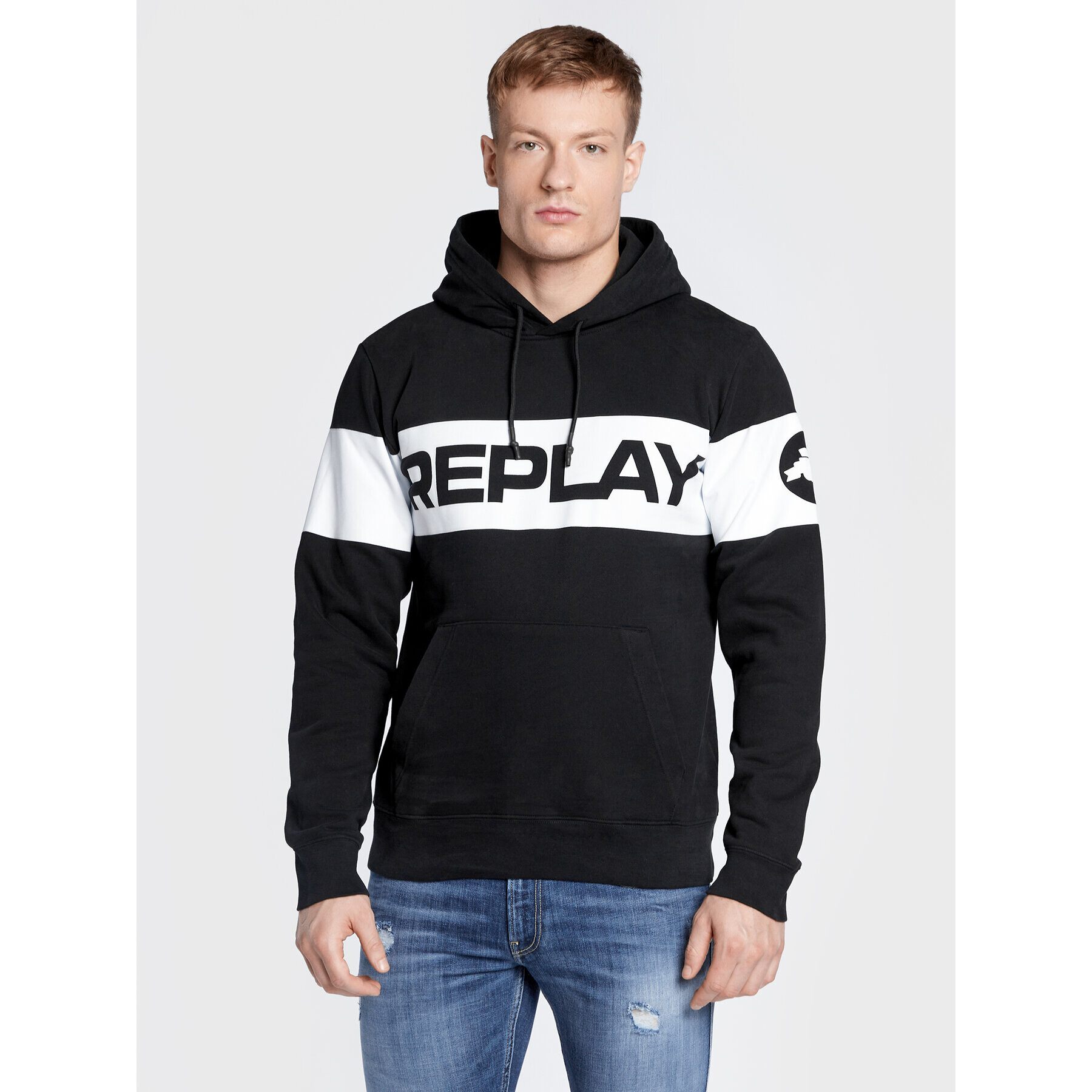 Replay Суитшърт M6279.000.22890CS Черен Regular Fit - Pepit.bg