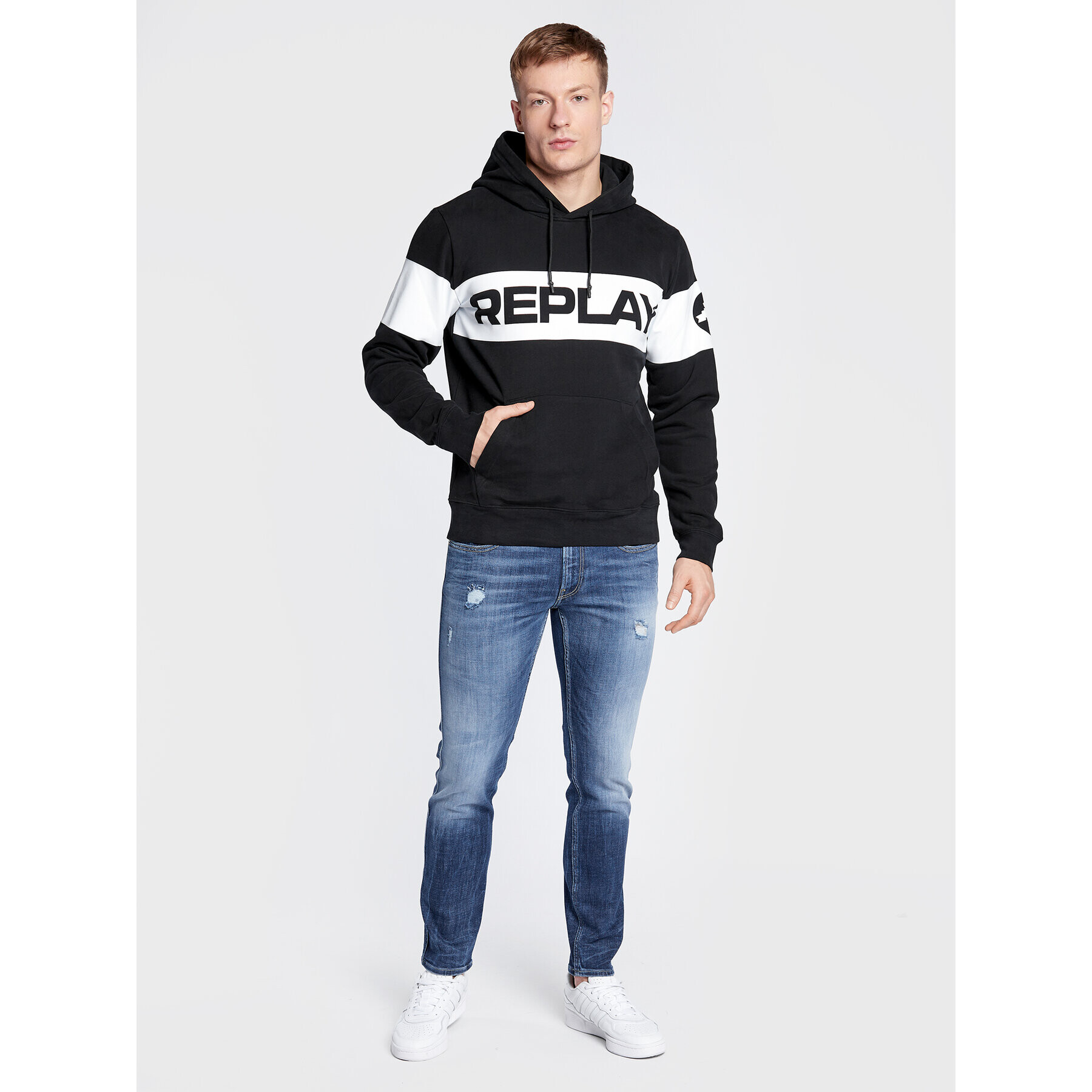 Replay Суитшърт M6279.000.22890CS Черен Regular Fit - Pepit.bg