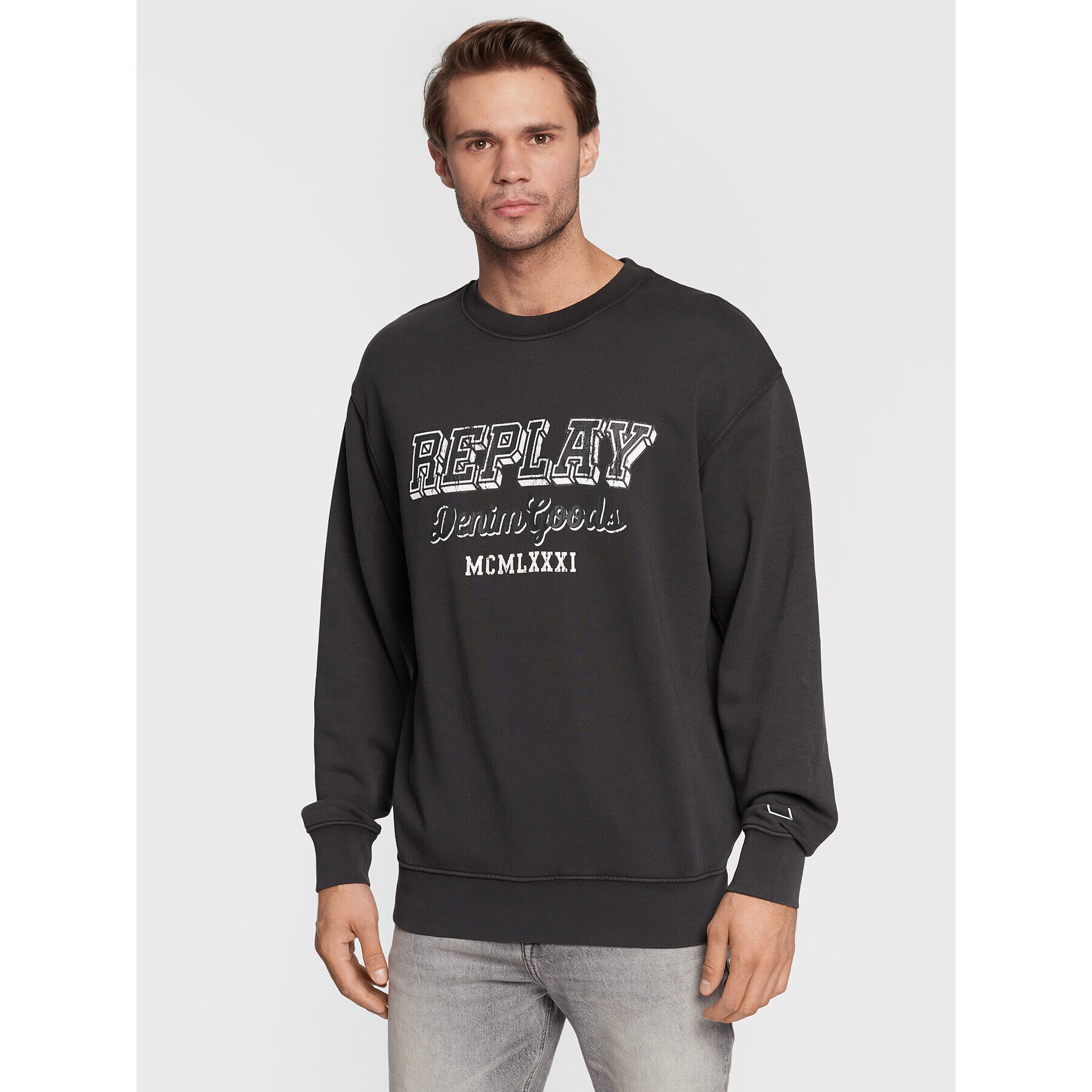Replay Суитшърт M6314.000.22738G Черен Regular Fit - Pepit.bg