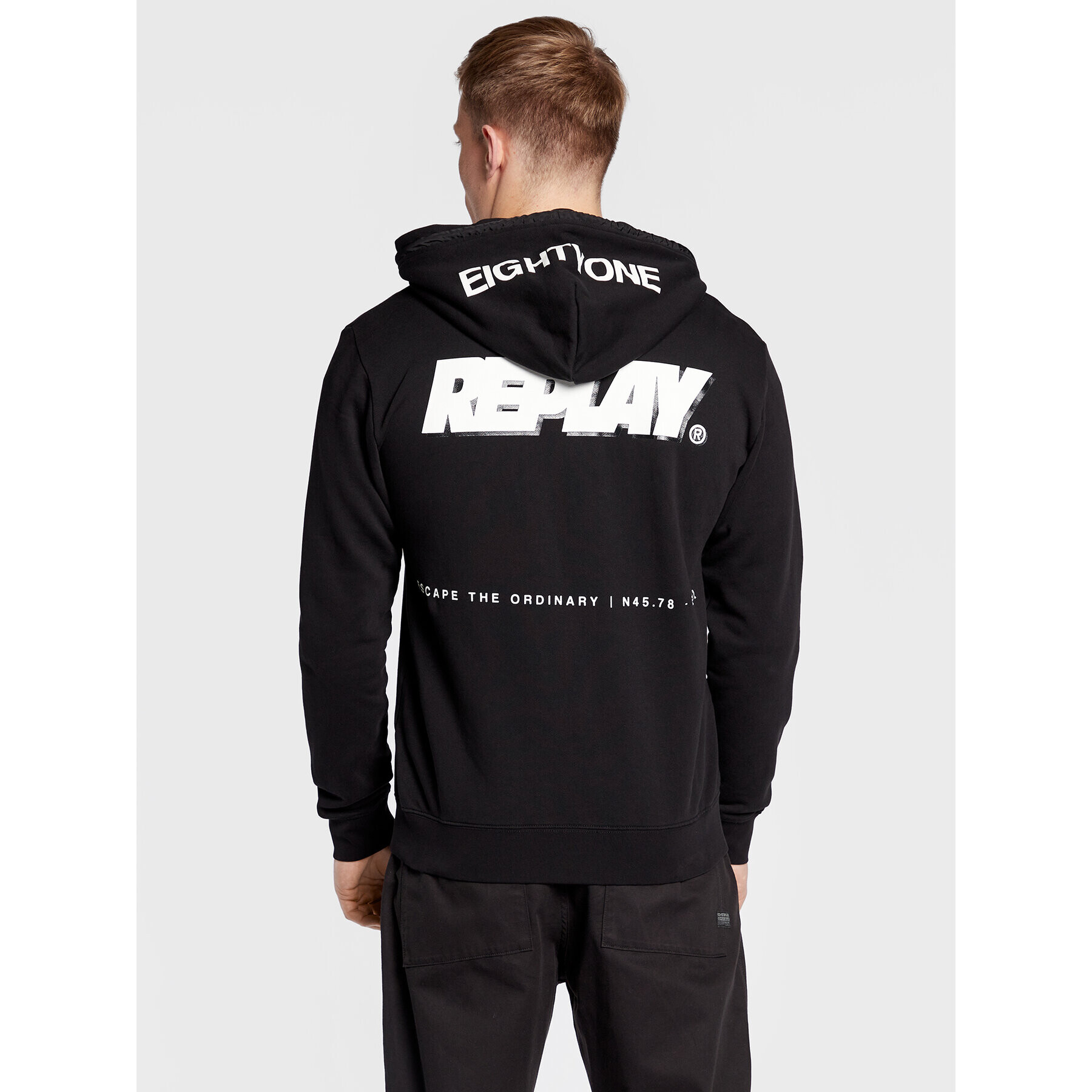 Replay Суитшърт M6316.000.21842 Черен Regular Fit - Pepit.bg