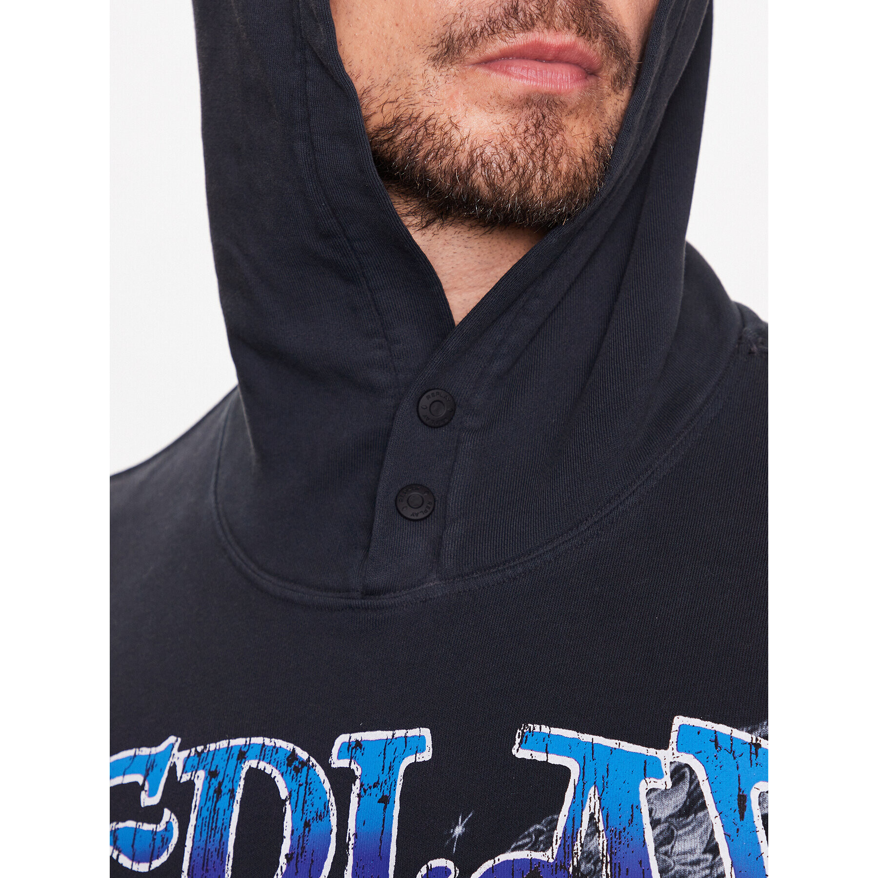 Replay Суитшърт M6535.000.22738M Черен Regular Fit - Pepit.bg