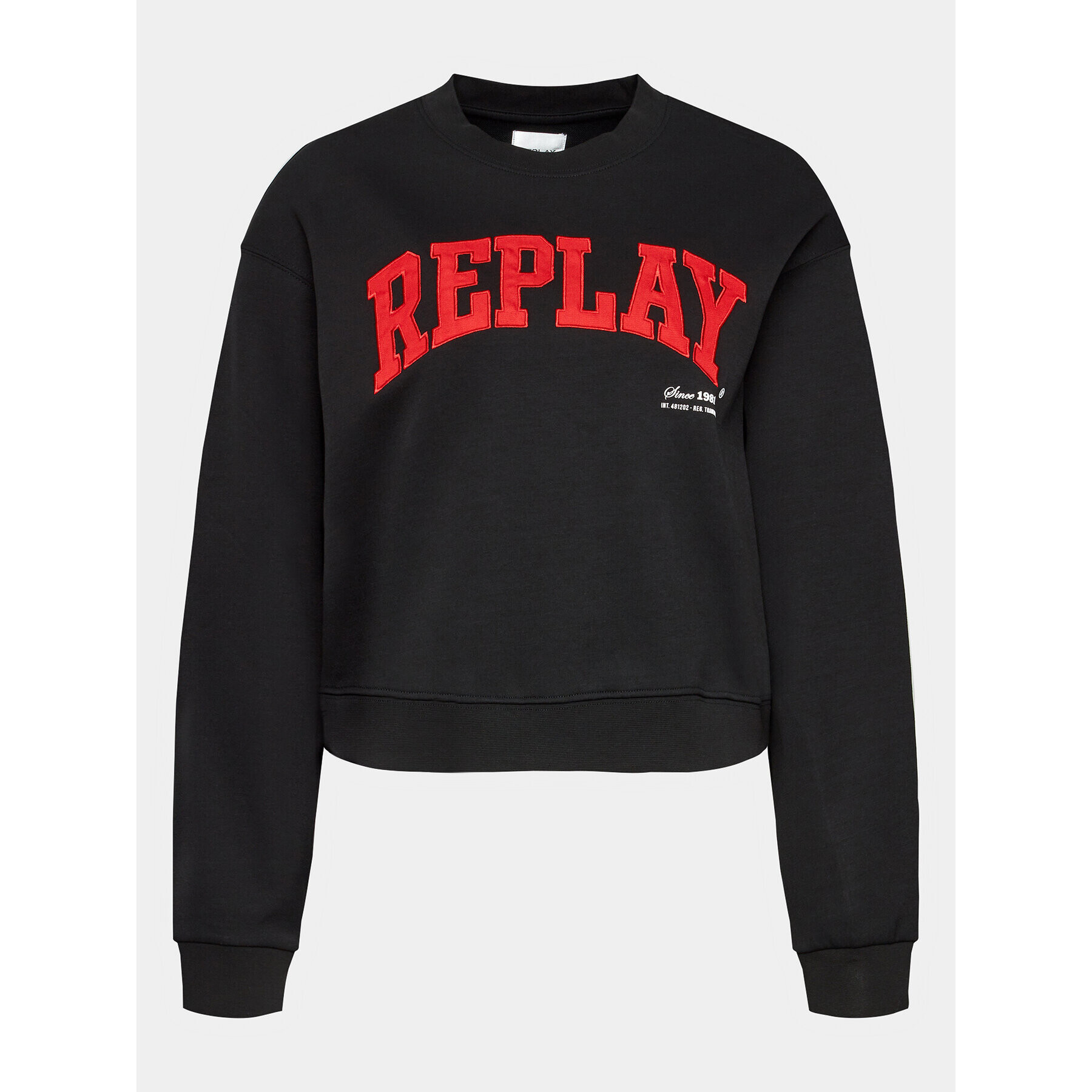 Replay Суитшърт W3104.000.23591 Черен Regular Fit - Pepit.bg
