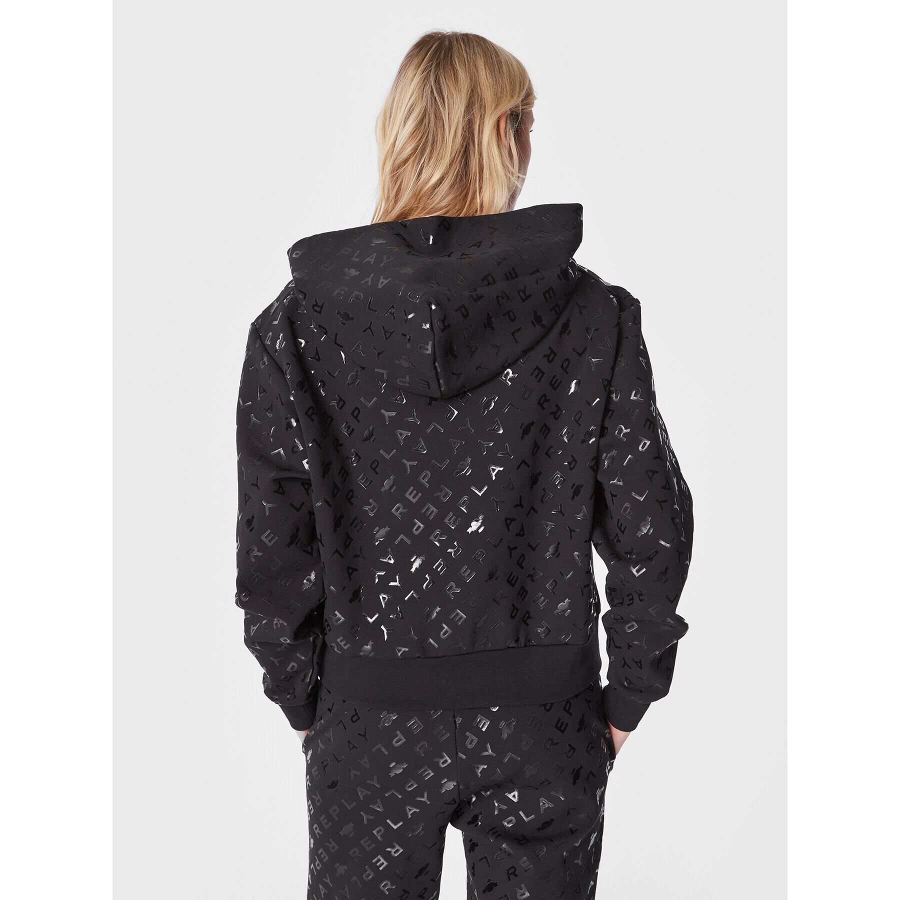 Replay Суитшърт W3711.000.73773 Черен Regular Fit - Pepit.bg