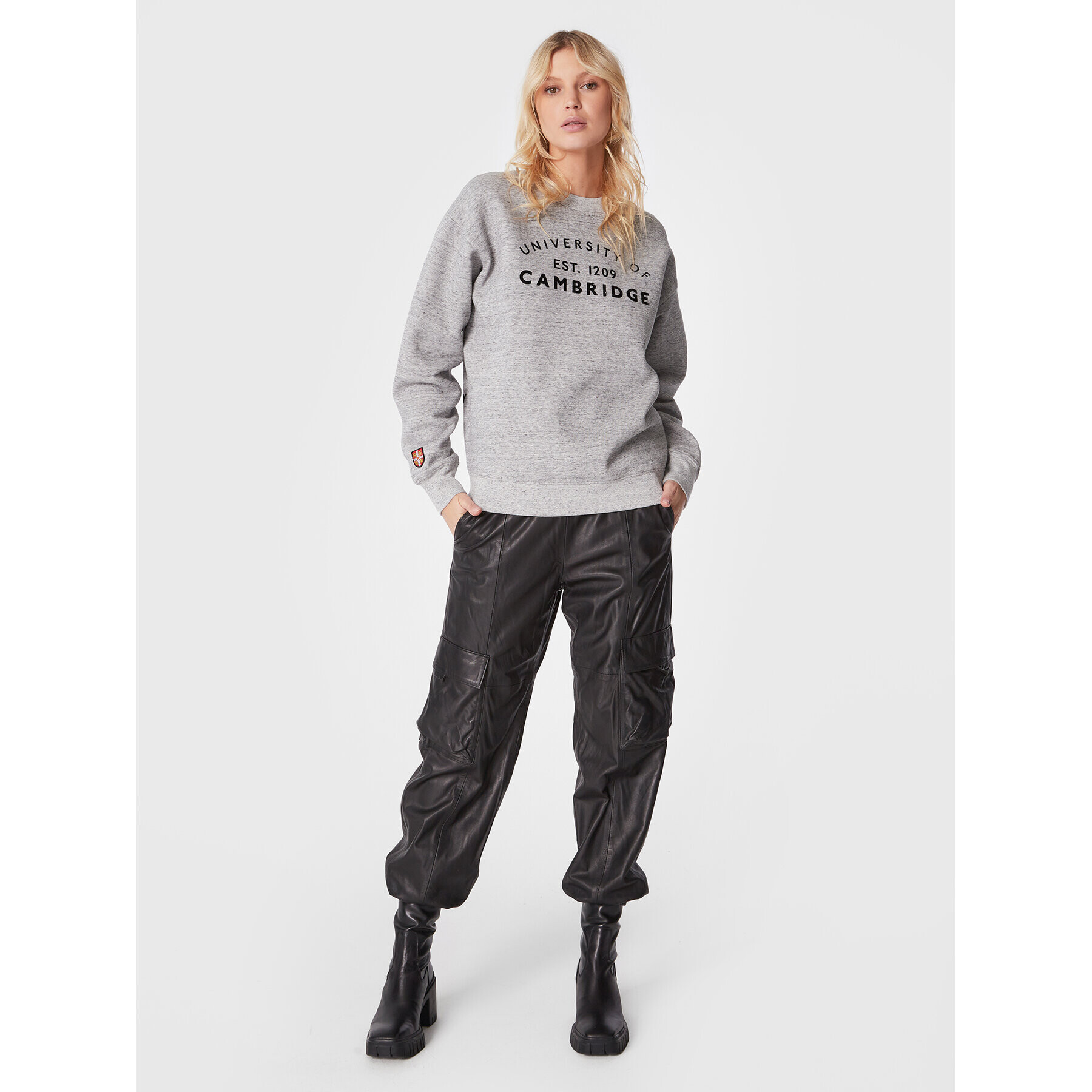 Replay Суитшърт W3748.000.22604 Сив Regular Fit - Pepit.bg
