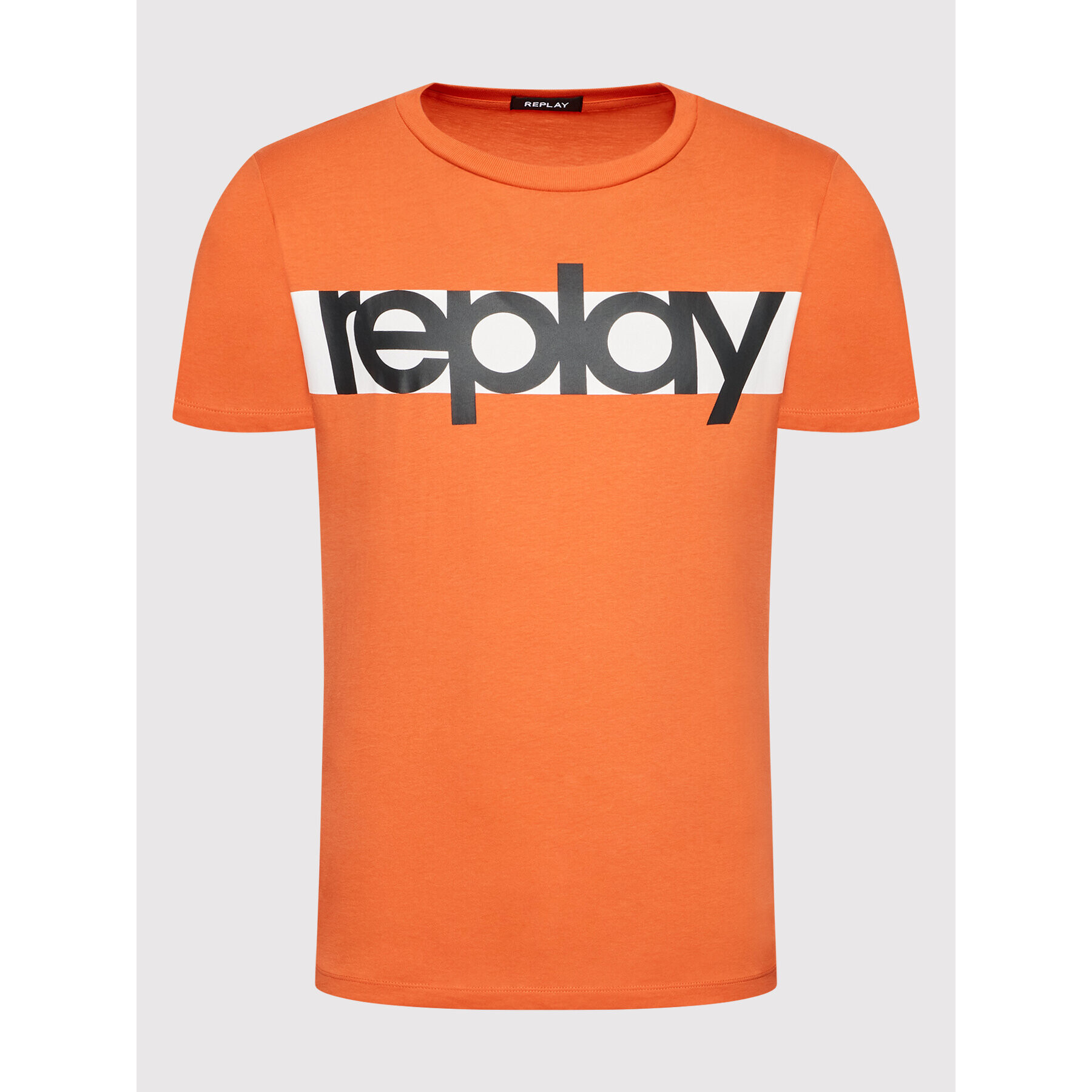 Replay Тишърт M6007.000.2660 Оранжев Regular Fit - Pepit.bg