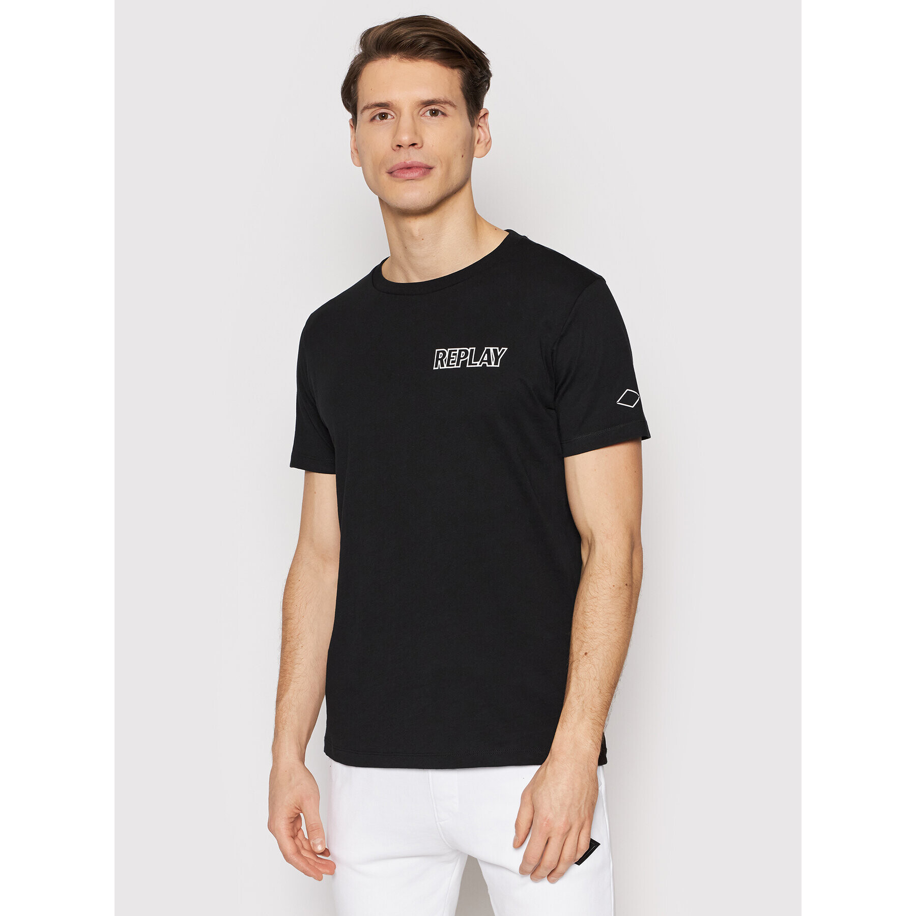 Replay Тишърт M6008.000.2660 Черен Regular Fit - Pepit.bg