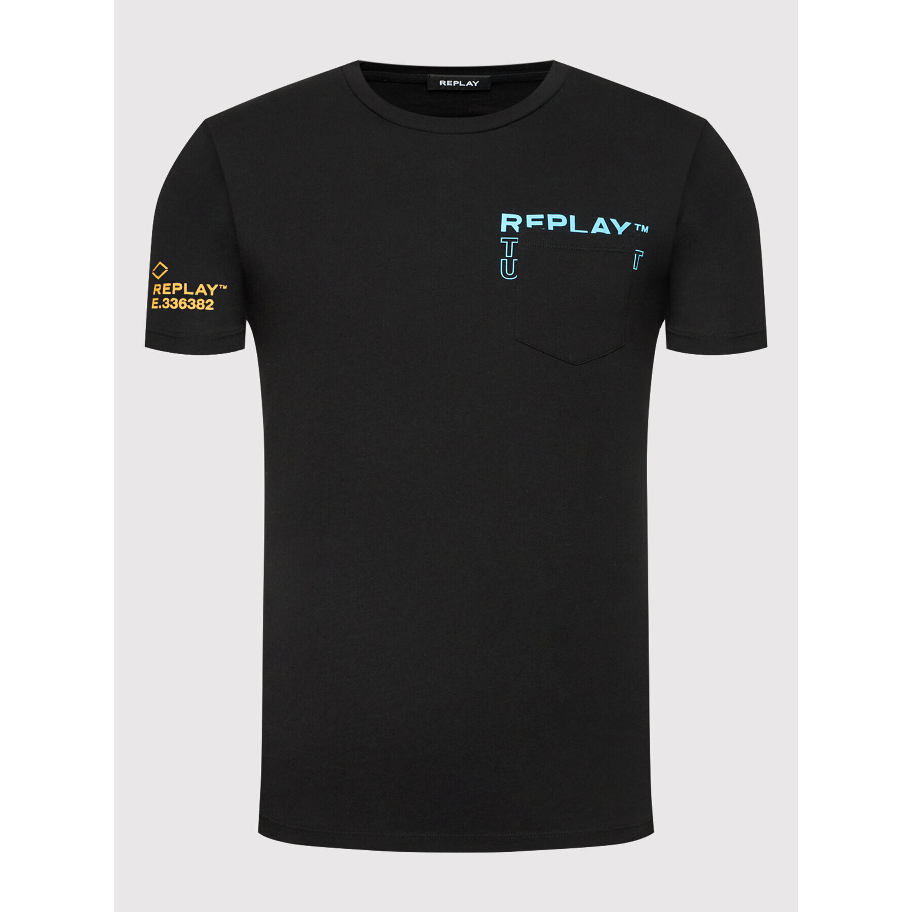 Replay Тишърт M6014.000.23062 Черен Regular Fit - Pepit.bg