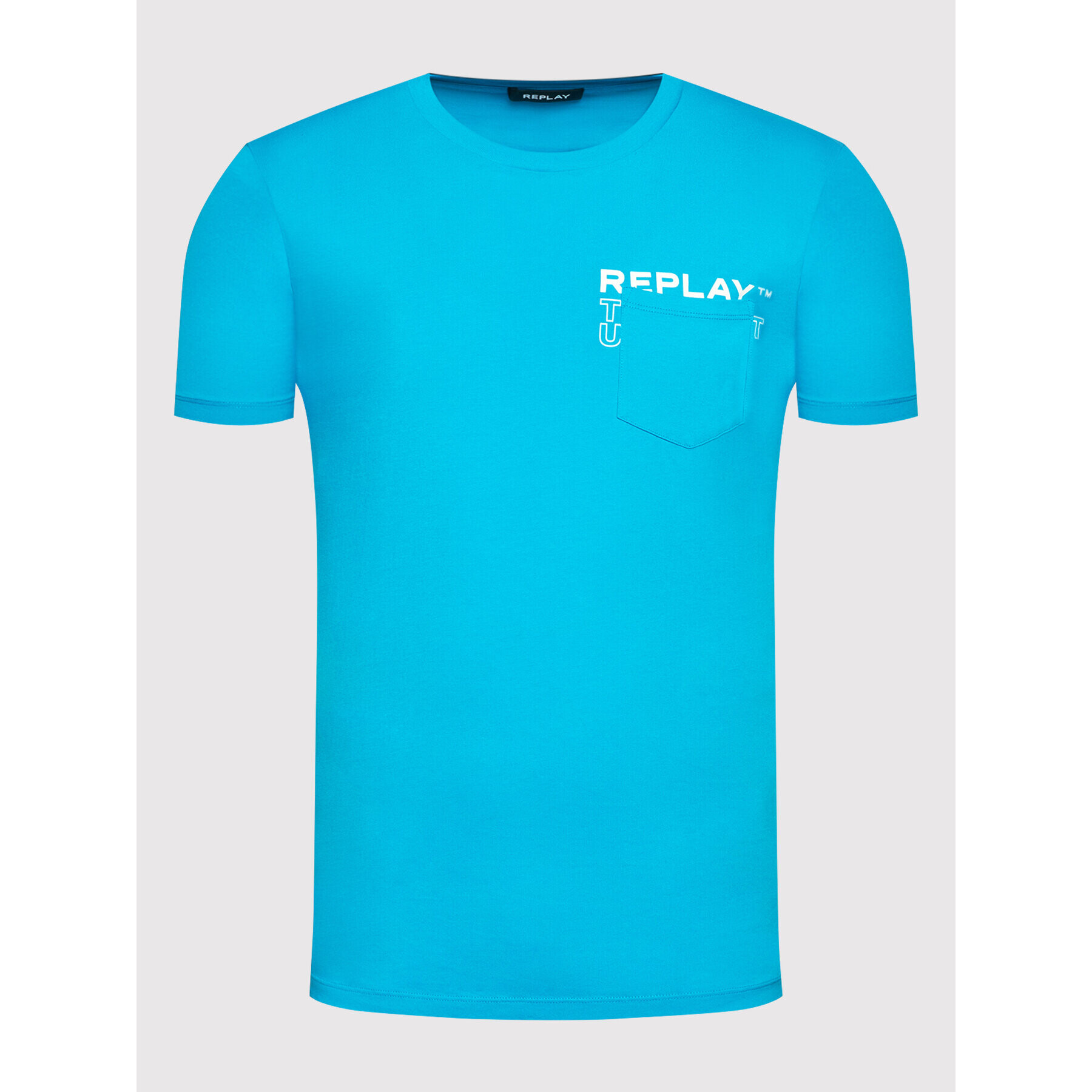 Replay Тишърт M6014.000.23062 Син Regular Fit - Pepit.bg