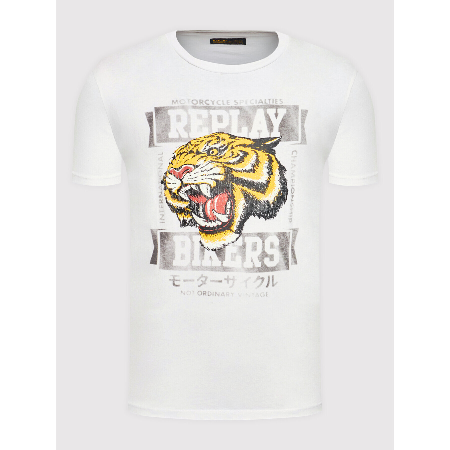 Replay Тишърт M6022.000.22662G Бял Regular Fit - Pepit.bg
