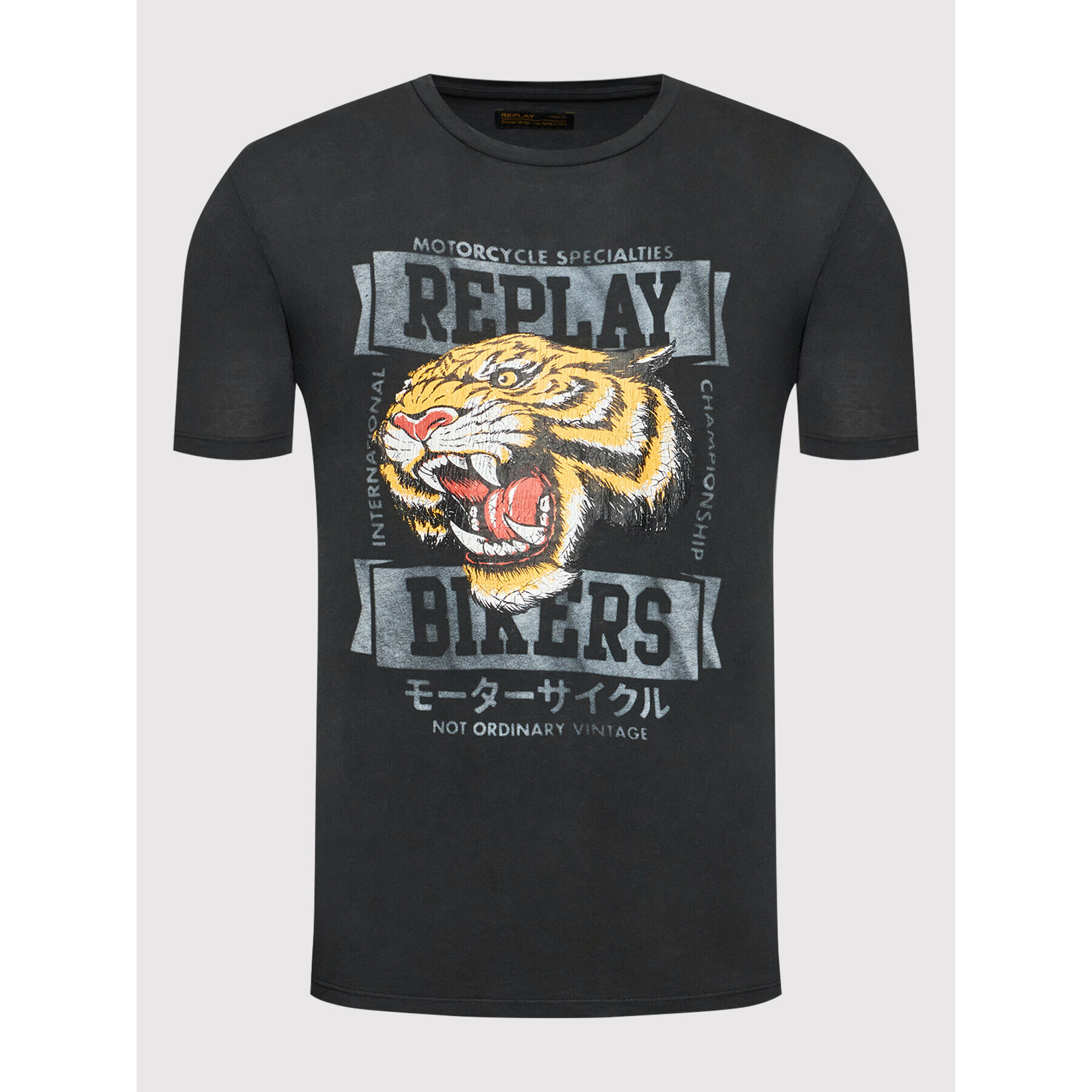 Replay Тишърт M6022.000.22662G Черен Regular Fit - Pepit.bg