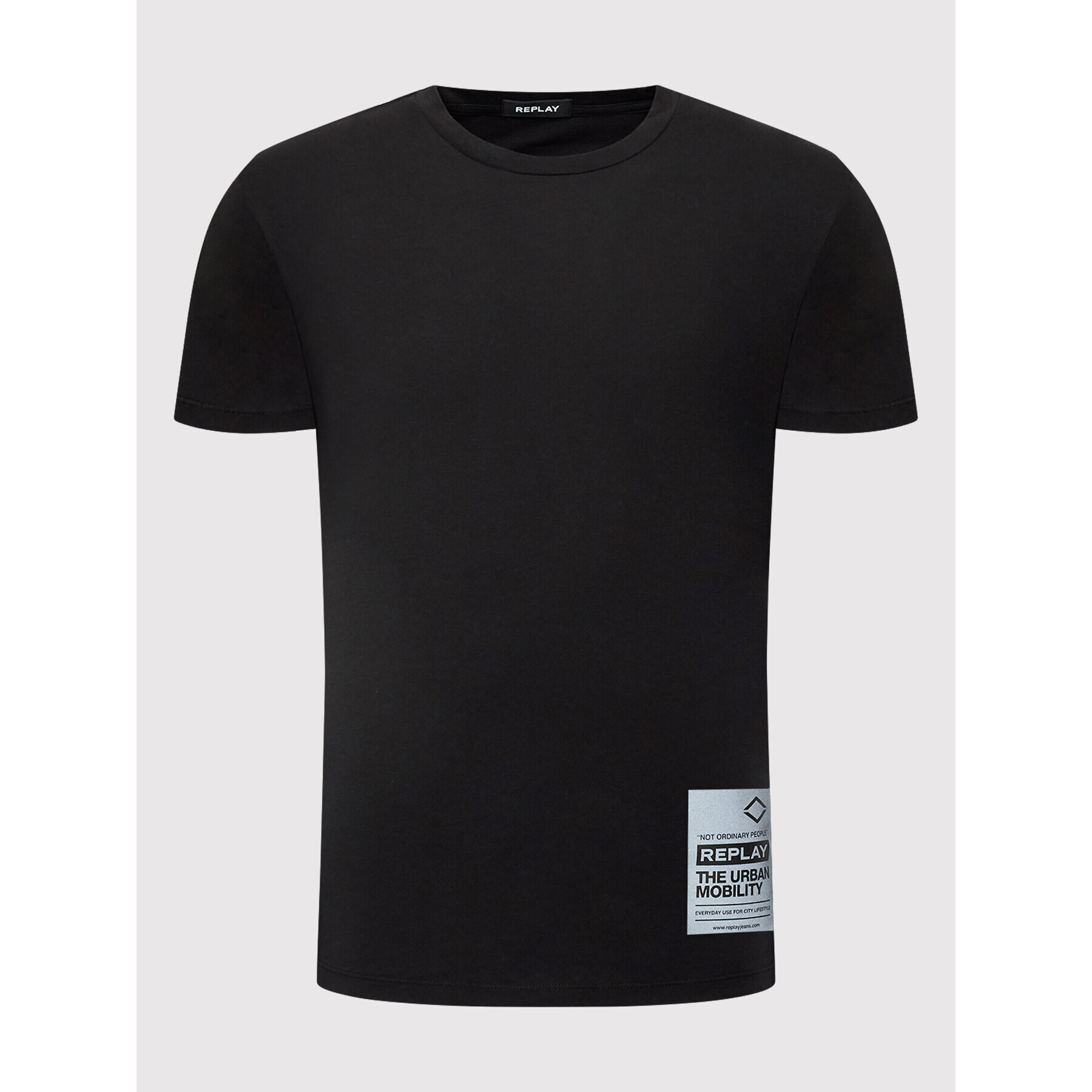 Replay Тишърт M6026.000.23178D Черен Regular Fit - Pepit.bg