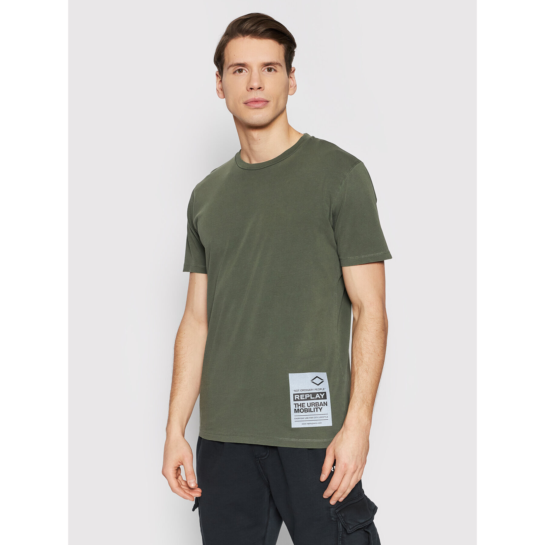 Replay Тишърт M6026.000.23178D Зелен Regular Fit - Pepit.bg