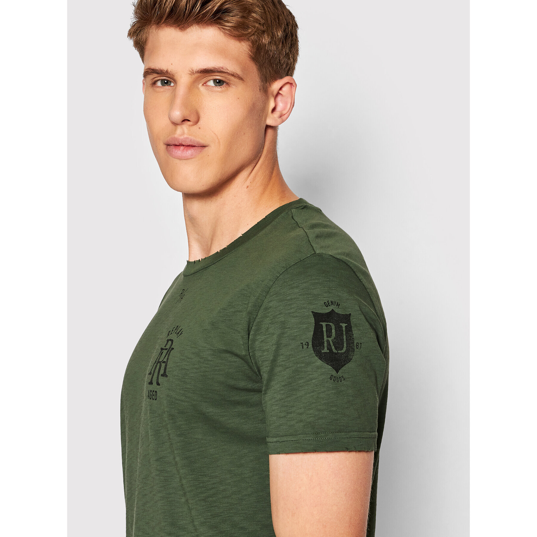 Replay Тишърт M6029.000.22336G Зелен Regular Fit - Pepit.bg
