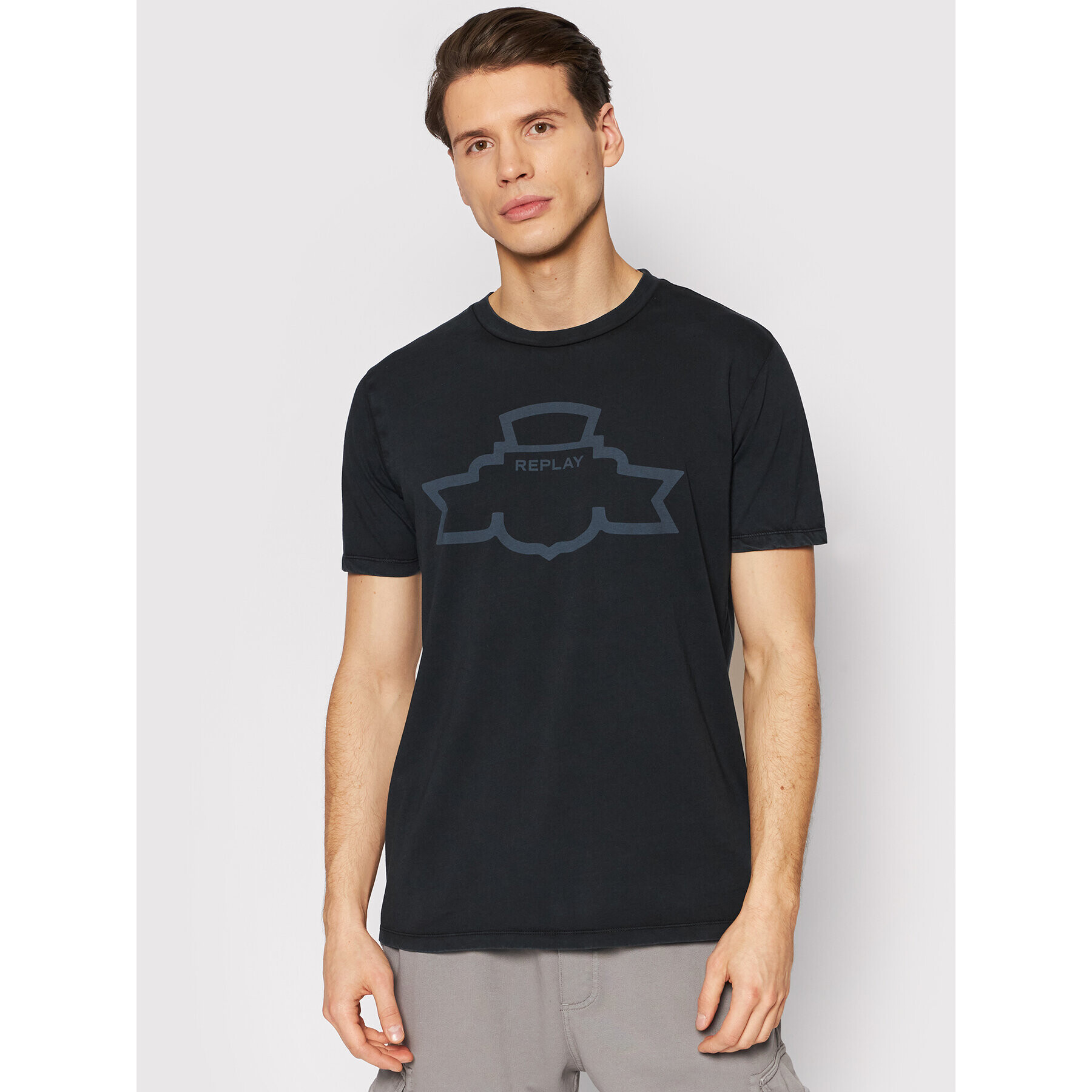 Replay Тишърт M6032.000.23178G Тъмносин Regular Fit - Pepit.bg