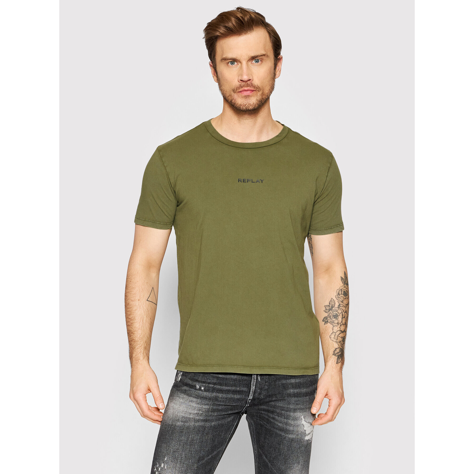 Replay Тишърт M6033.000.23178G Зелен Regular Fit - Pepit.bg