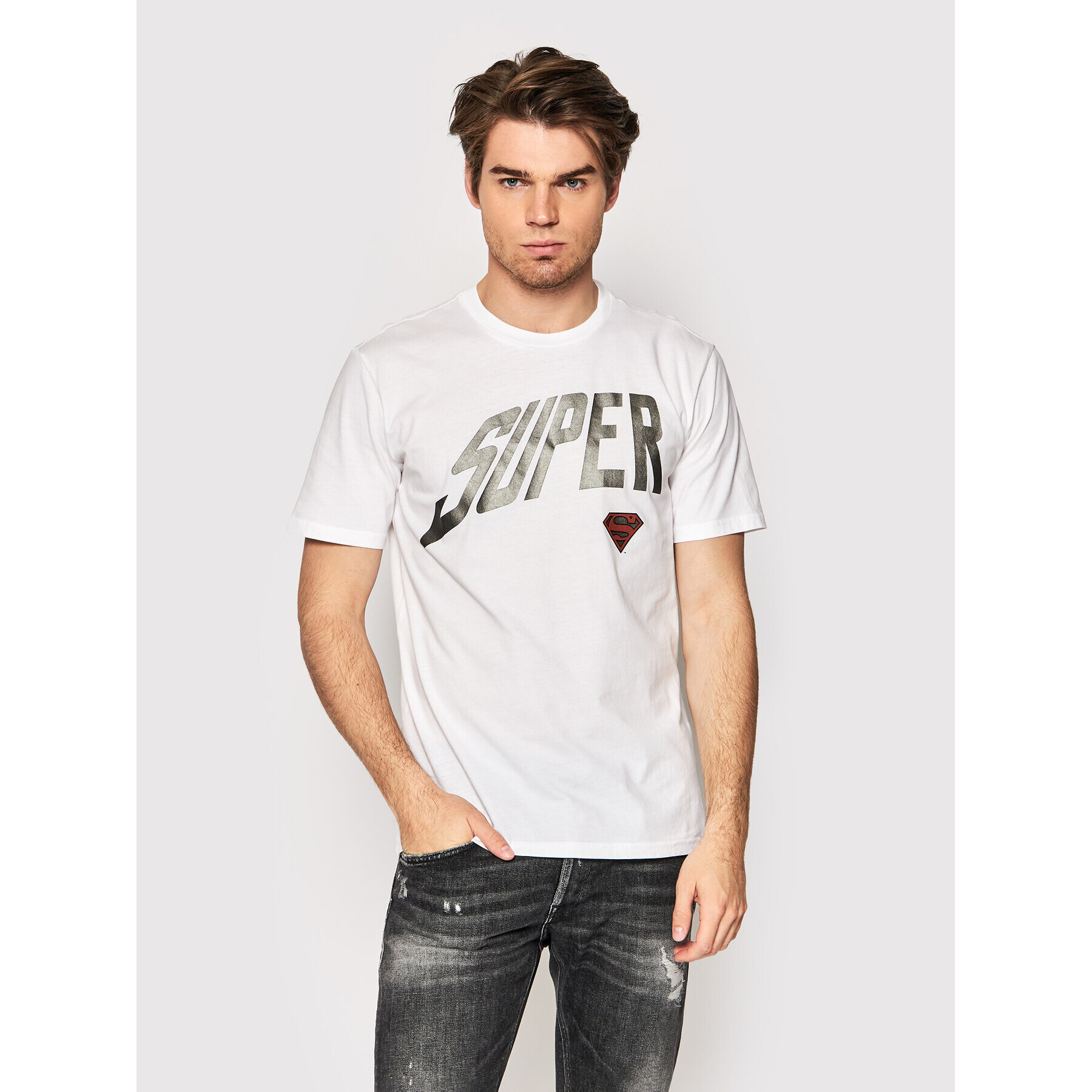 Replay Тишърт M6120A.000.22880 Бял Regular Fit - Pepit.bg