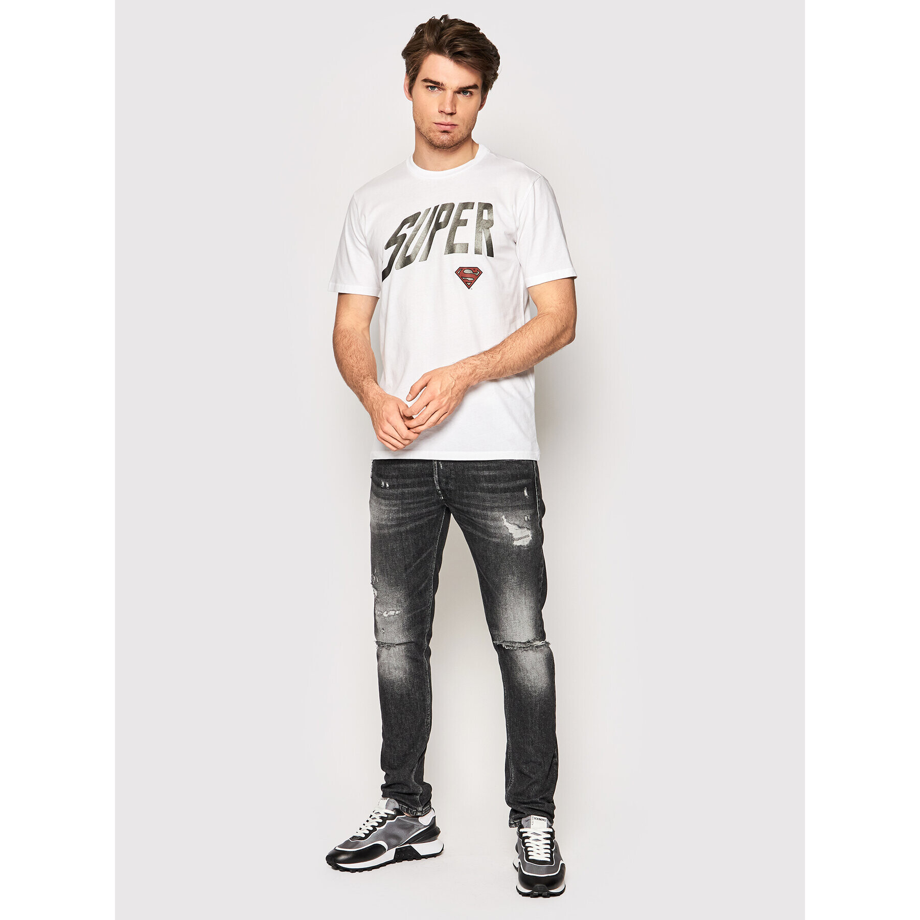 Replay Тишърт M6120A.000.22880 Бял Regular Fit - Pepit.bg