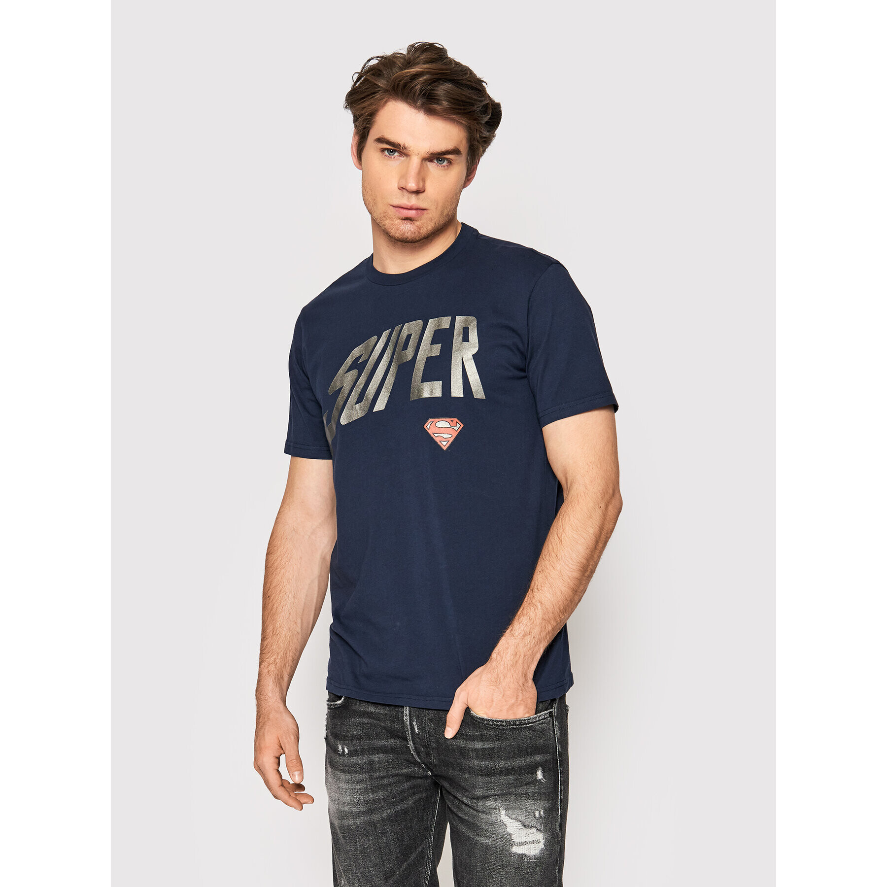 Replay Тишърт M6120A.000.22880 Тъмносин Regular Fit - Pepit.bg