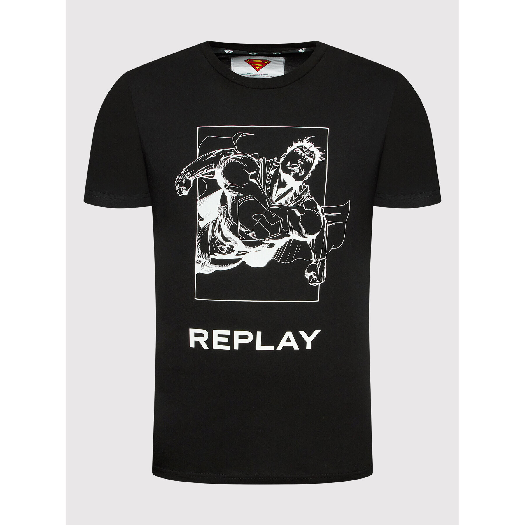 Replay Тишърт M6120C.000.22880 Черен Regular Fit - Pepit.bg