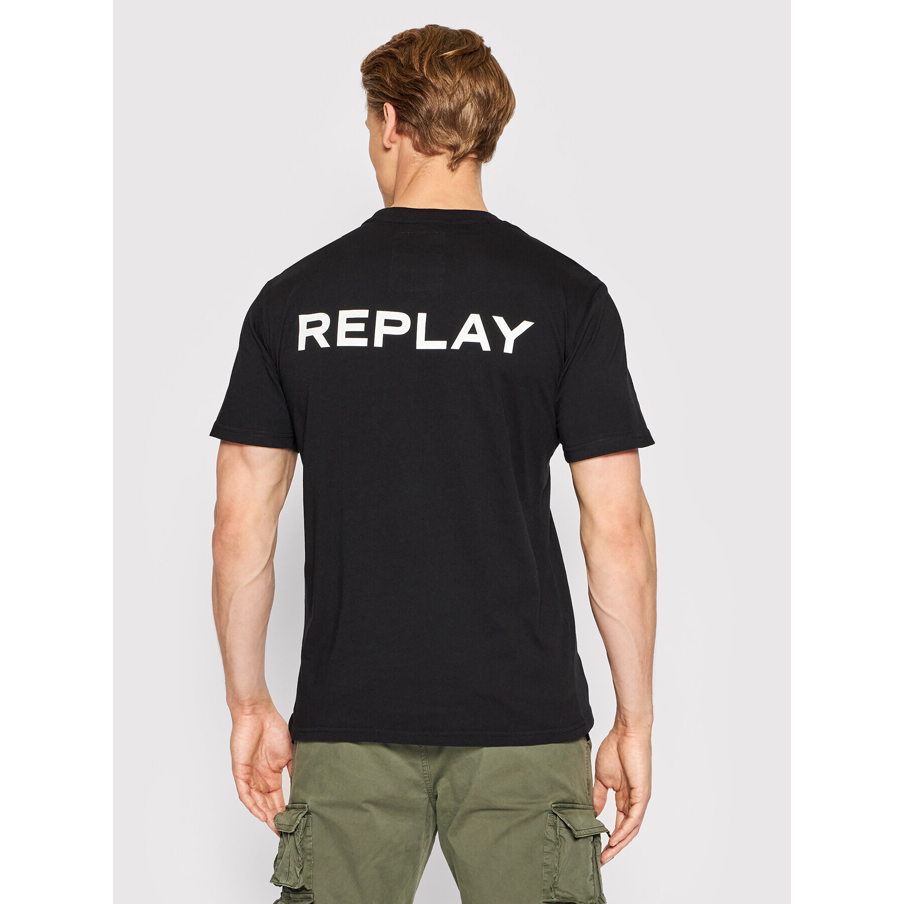 Replay Тишърт M6120E.000.22880 Черен Regular Fit - Pepit.bg