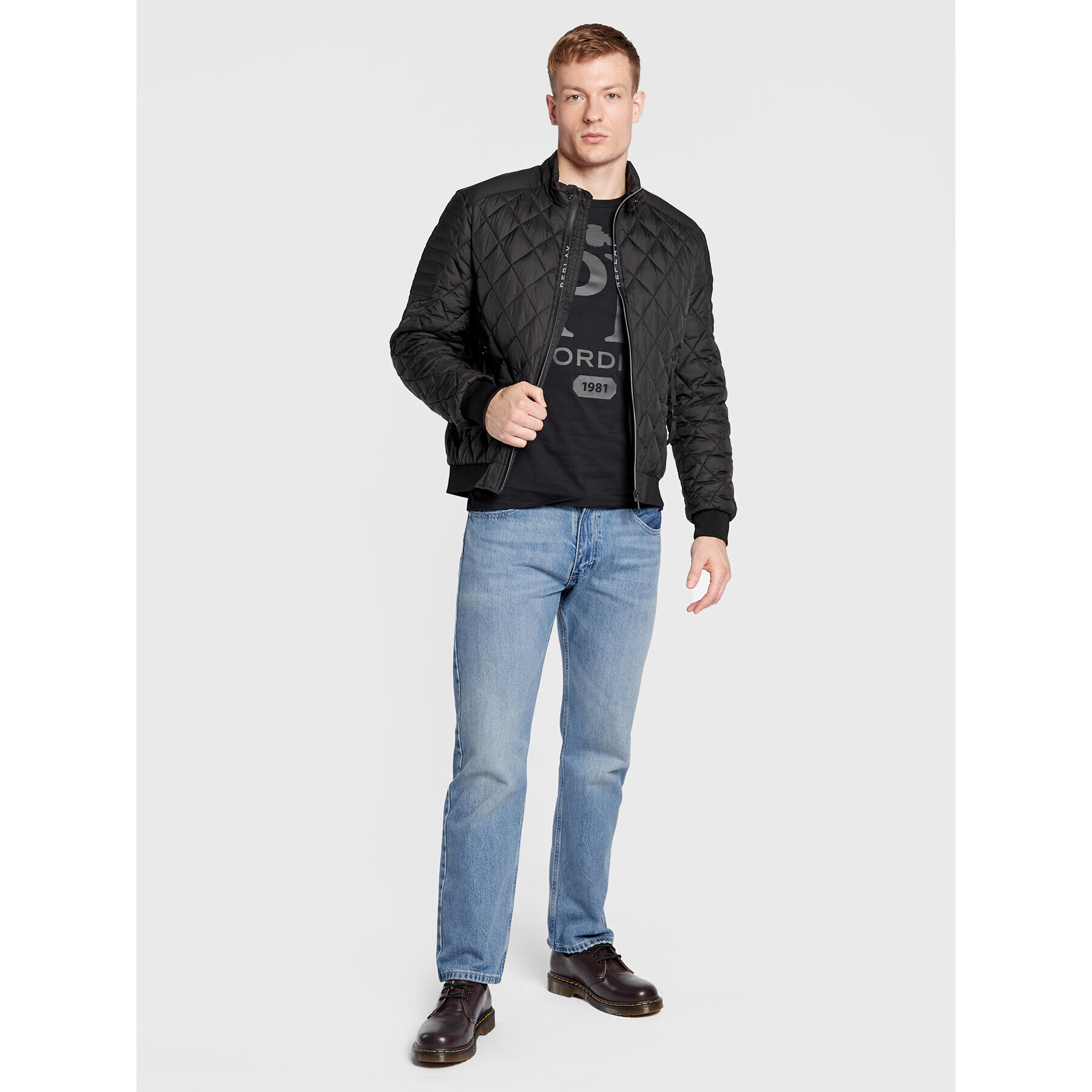 Replay Тишърт M6282.000.22980P Черен Regular Fit - Pepit.bg